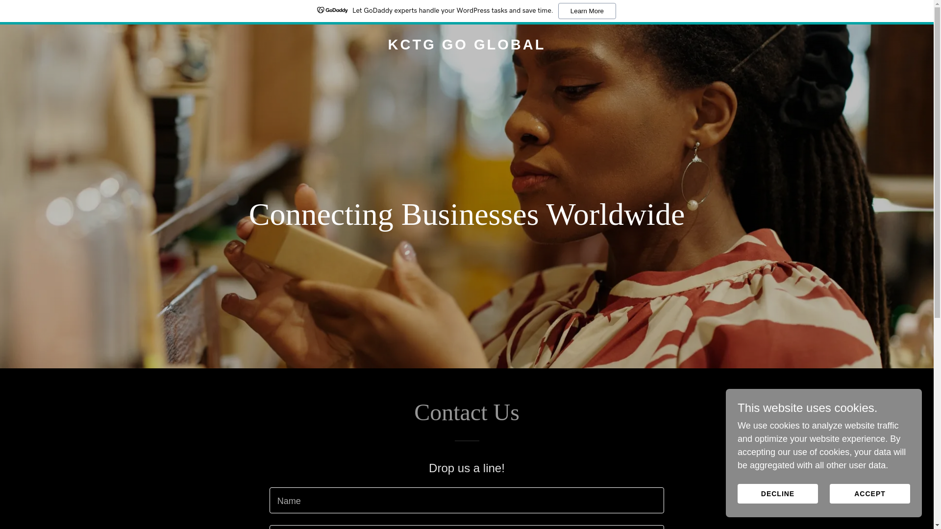 website screenshot of https://kctggoglobal.com/