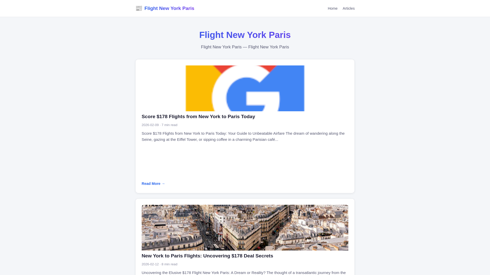 website screenshot of https://flight-new-york-paris.pages.dev/