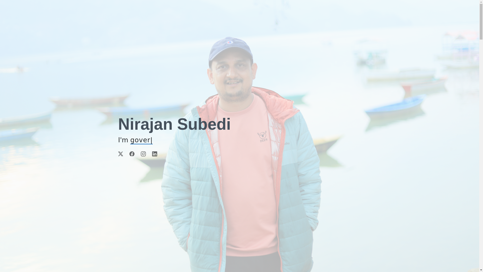 website screenshot of https://subedinirajan.com.np/