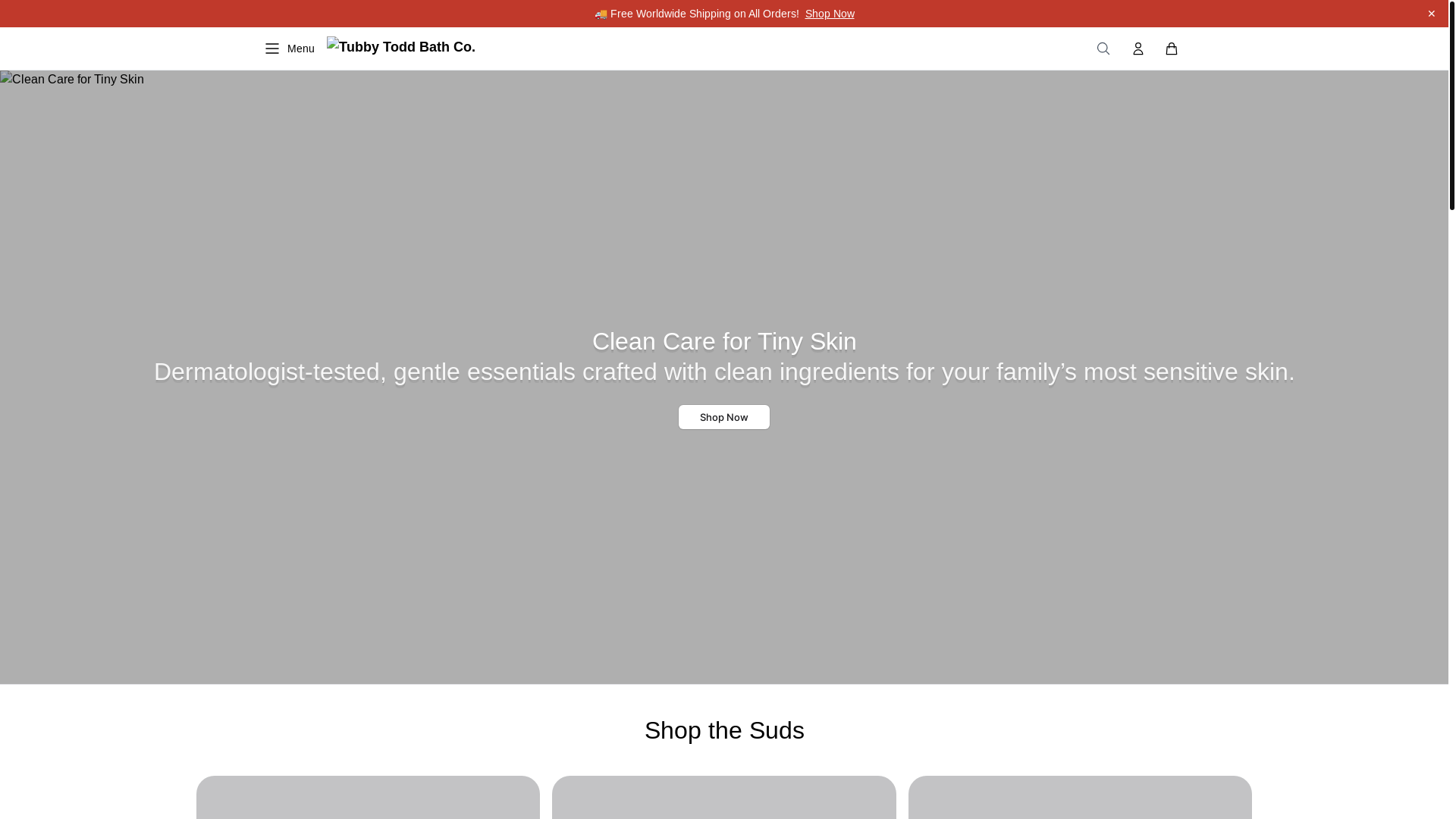 website screenshot of https://tubbytoddshop.shop/