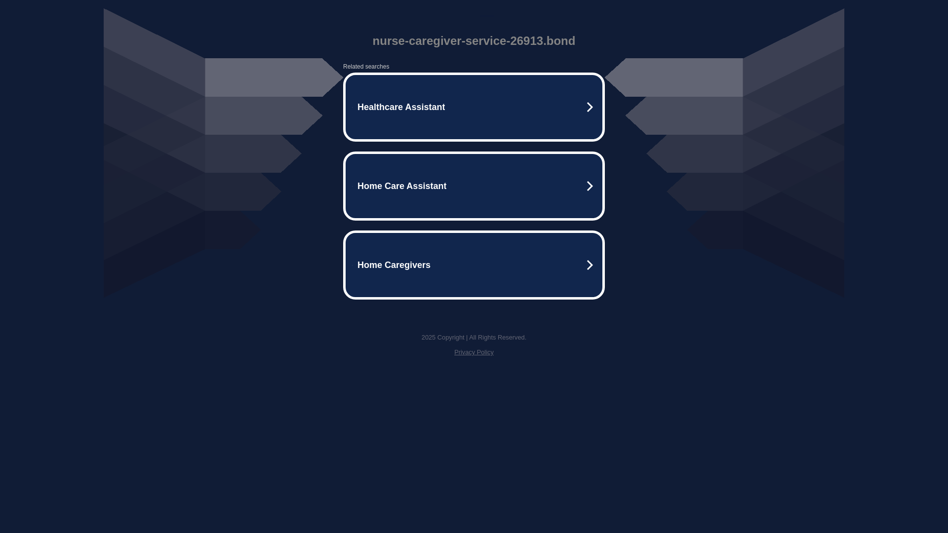 website screenshot of https://nurse-caregiver-service-26913.bond/