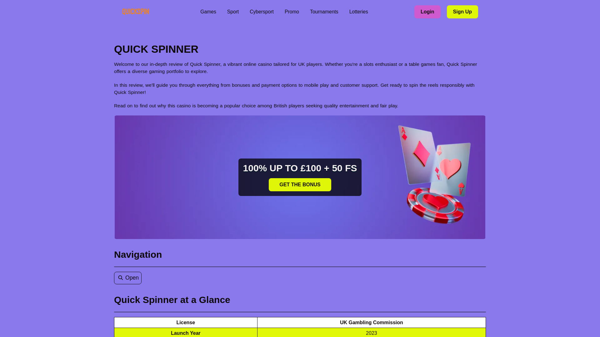 website screenshot of https://quickspinnerlogin-org.pages.dev/