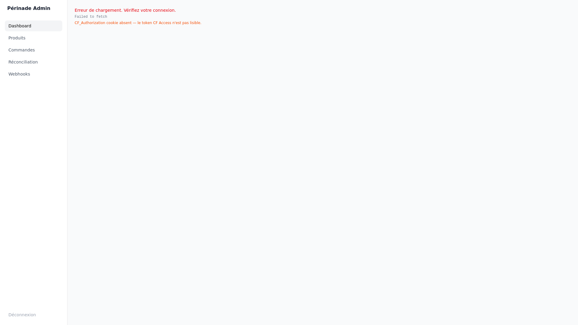 website screenshot of https://perinade-admin.pages.dev/