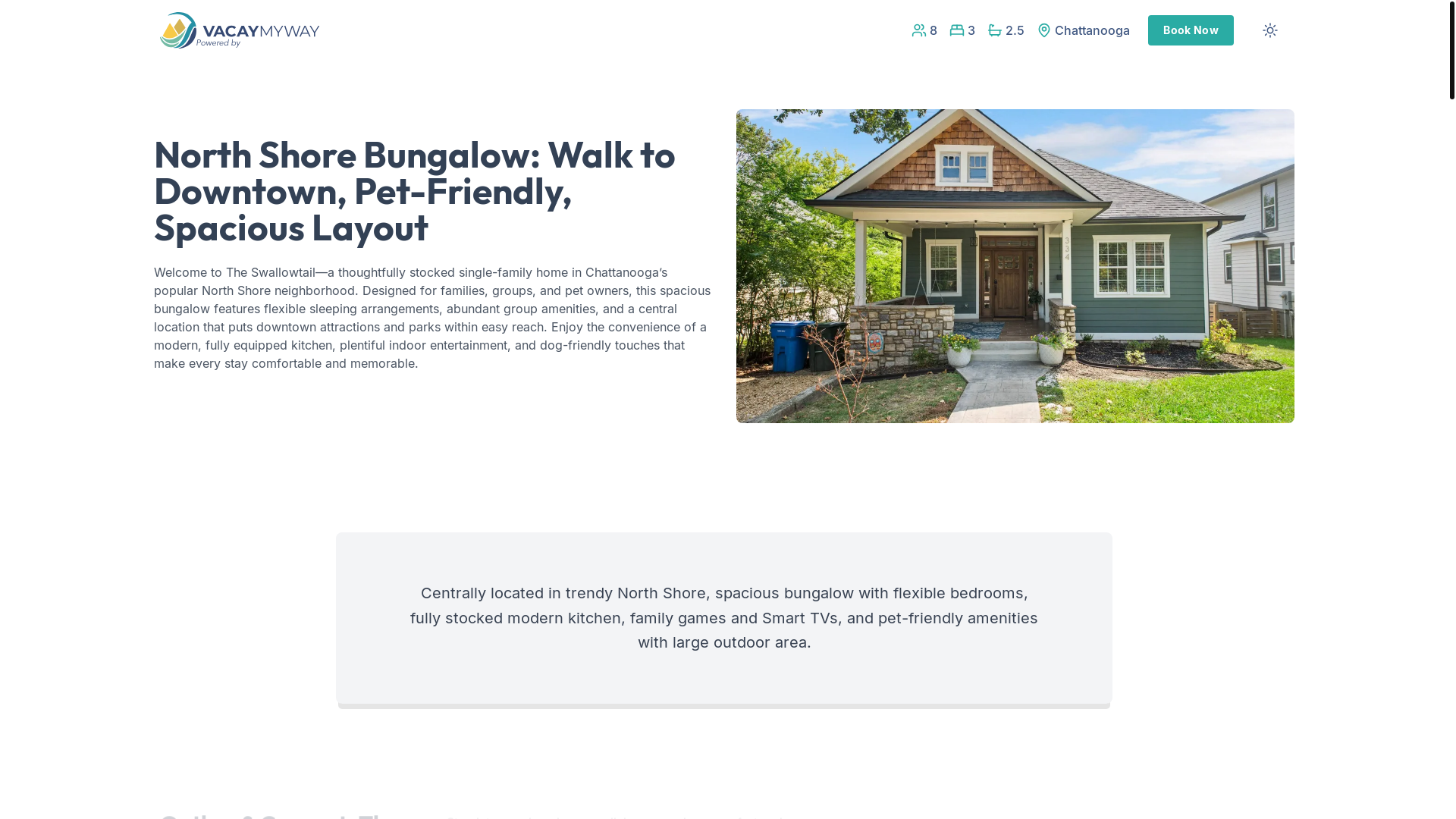 website screenshot of https://northshoreviews.house/