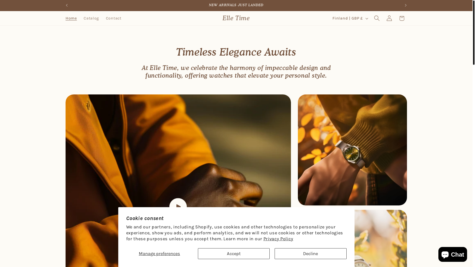 website screenshot of https://elletime12.com/