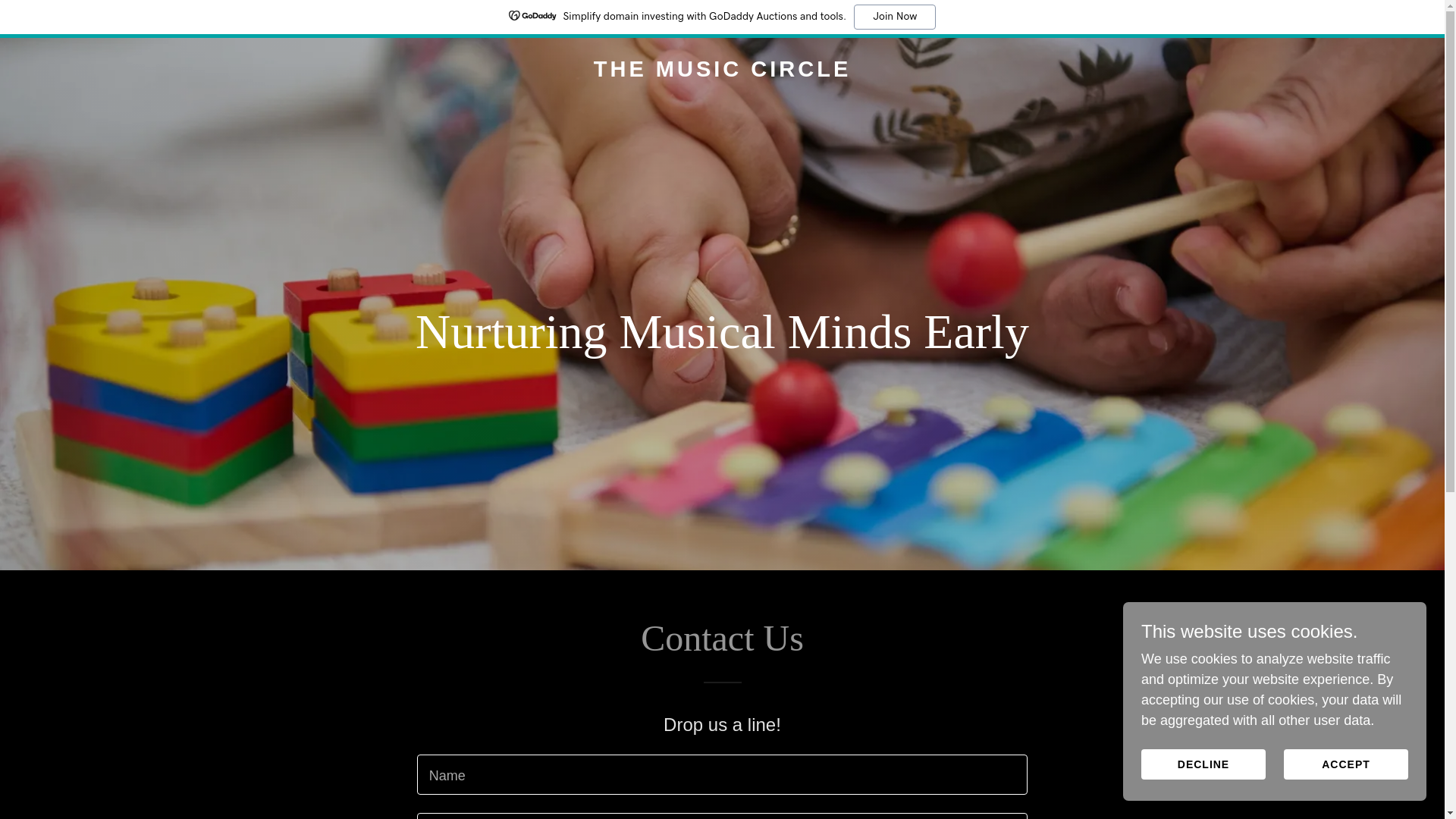 website screenshot of https://themusiccircle.ch/