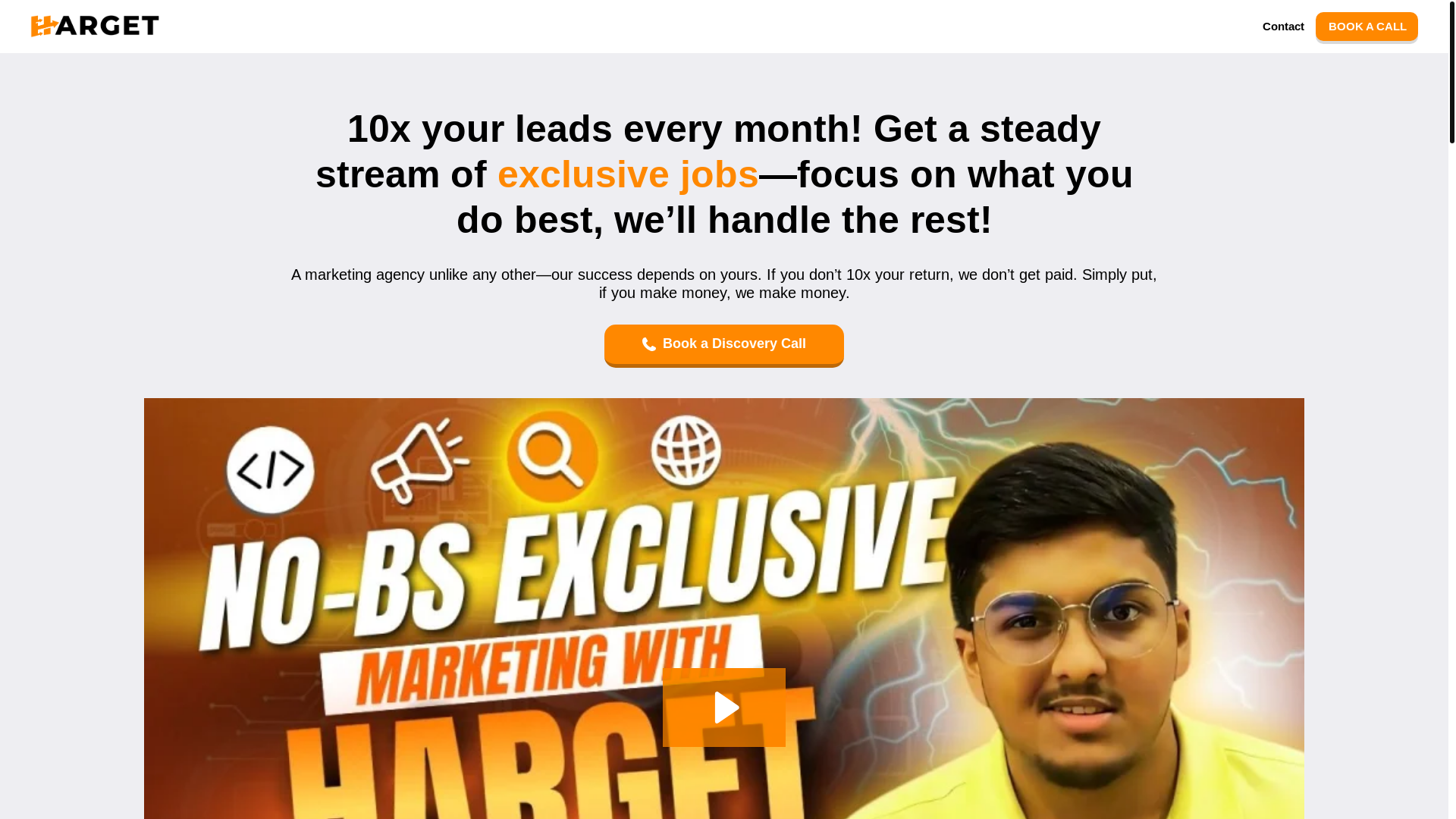 website screenshot of https://hargetleads.co.uk/