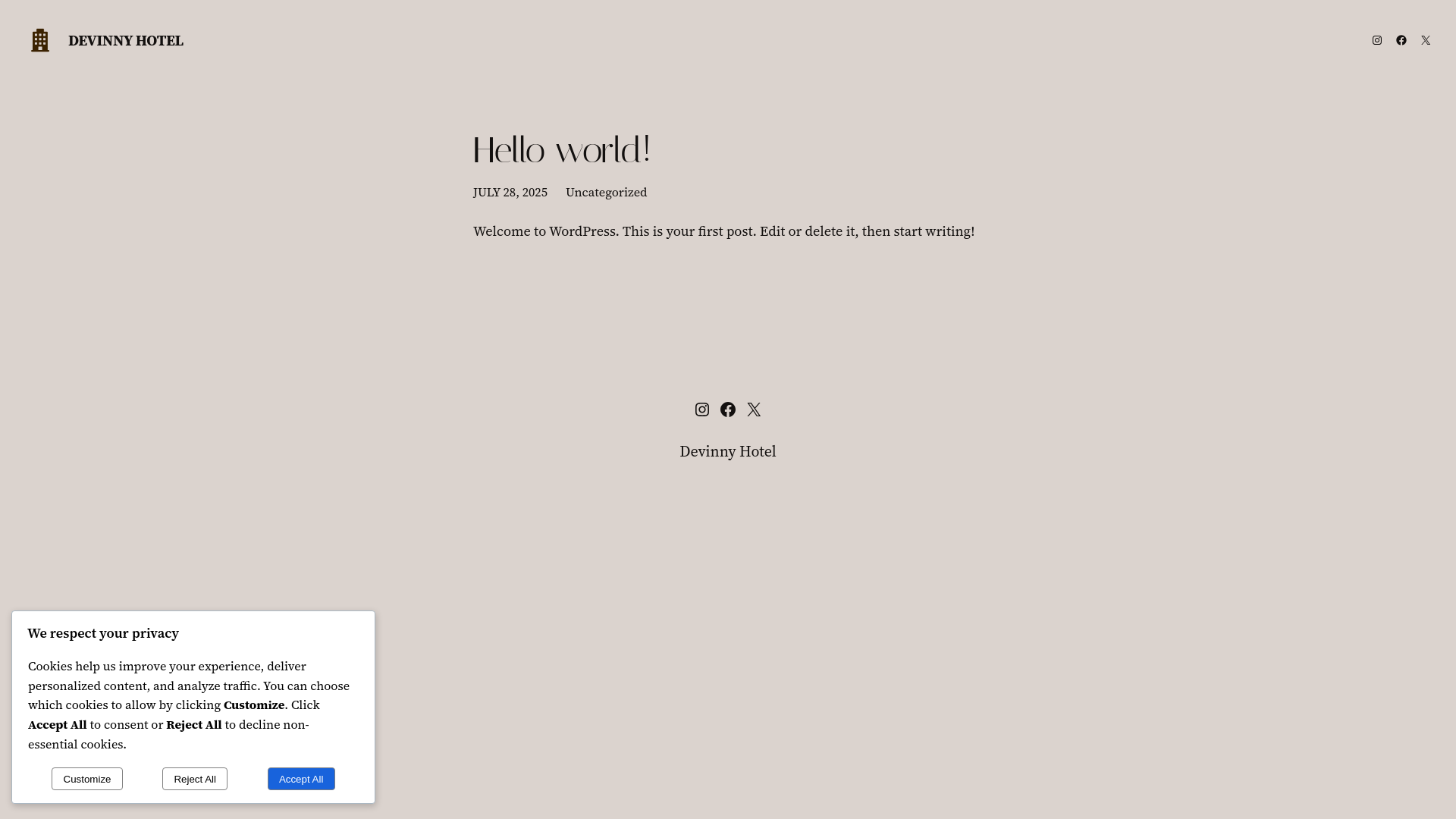 website screenshot of https://debvinnysuites.com.ng/