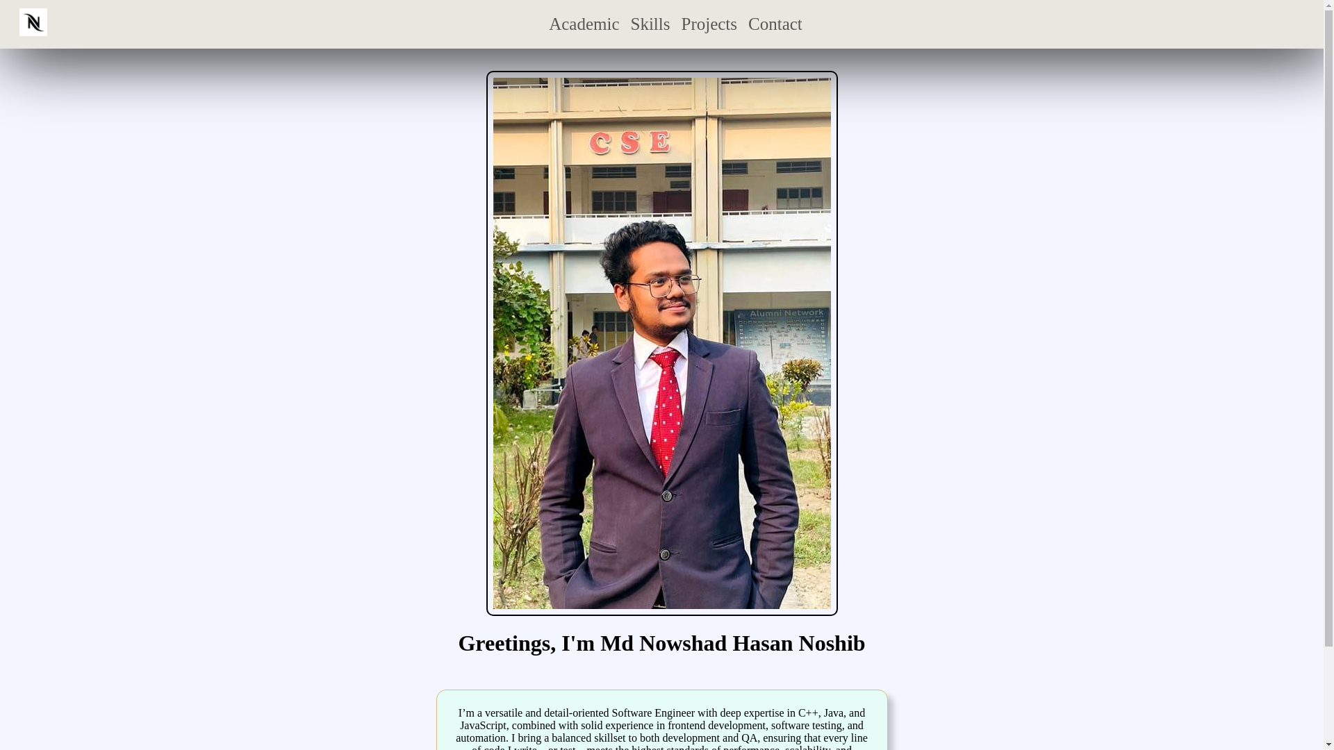 website screenshot of https://nowshadnoshib.me/