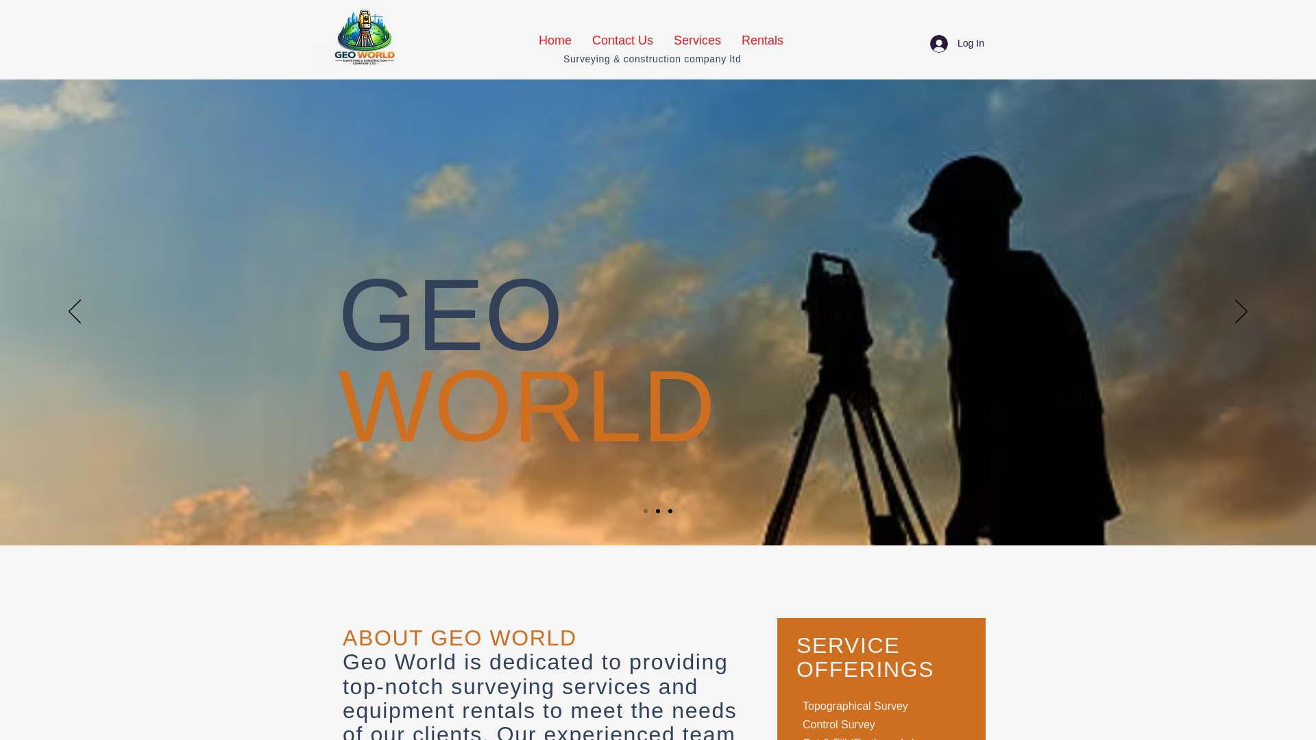 website screenshot of https://geoworldtz.com/