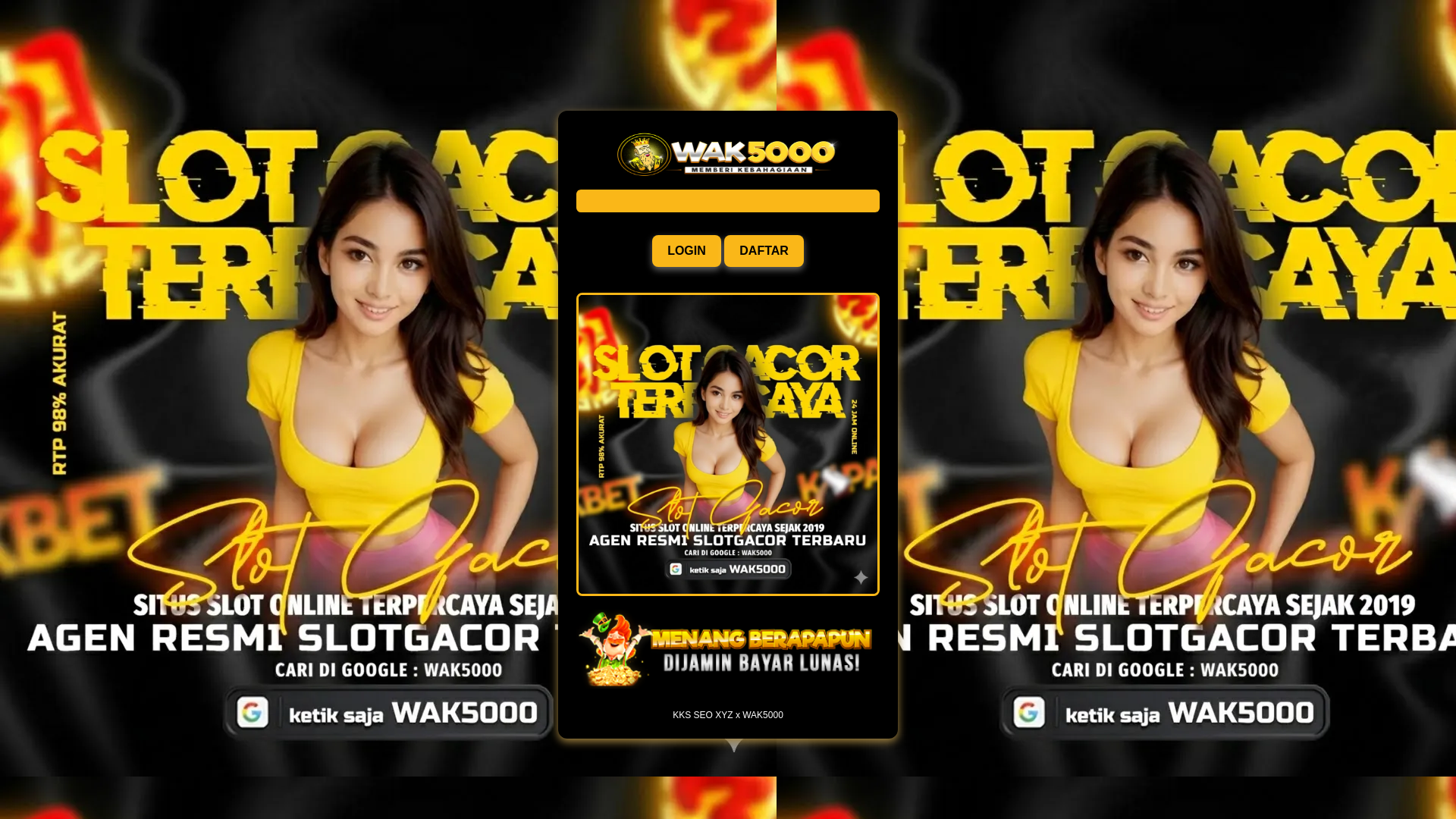 website screenshot of https://wak5000amanah.pages.dev/