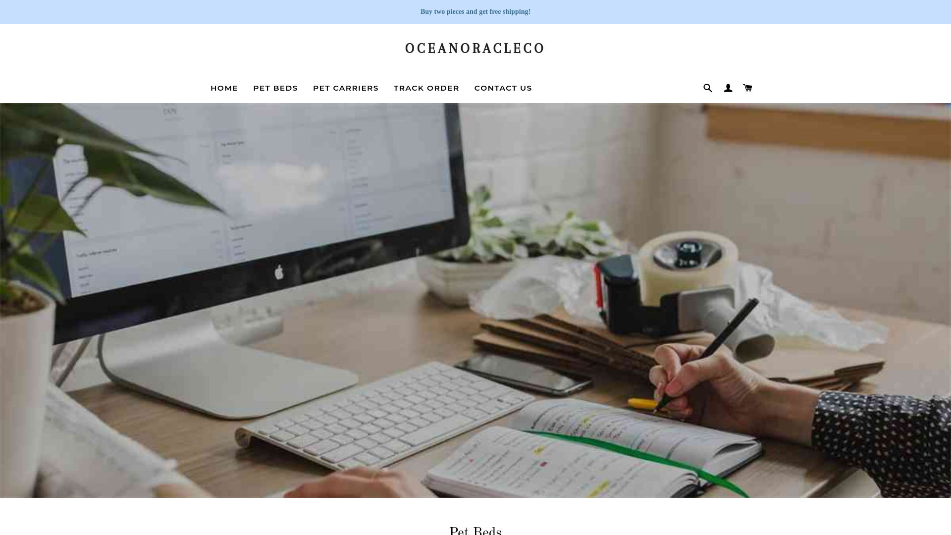 website screenshot of https://oceanoracleco.shop/