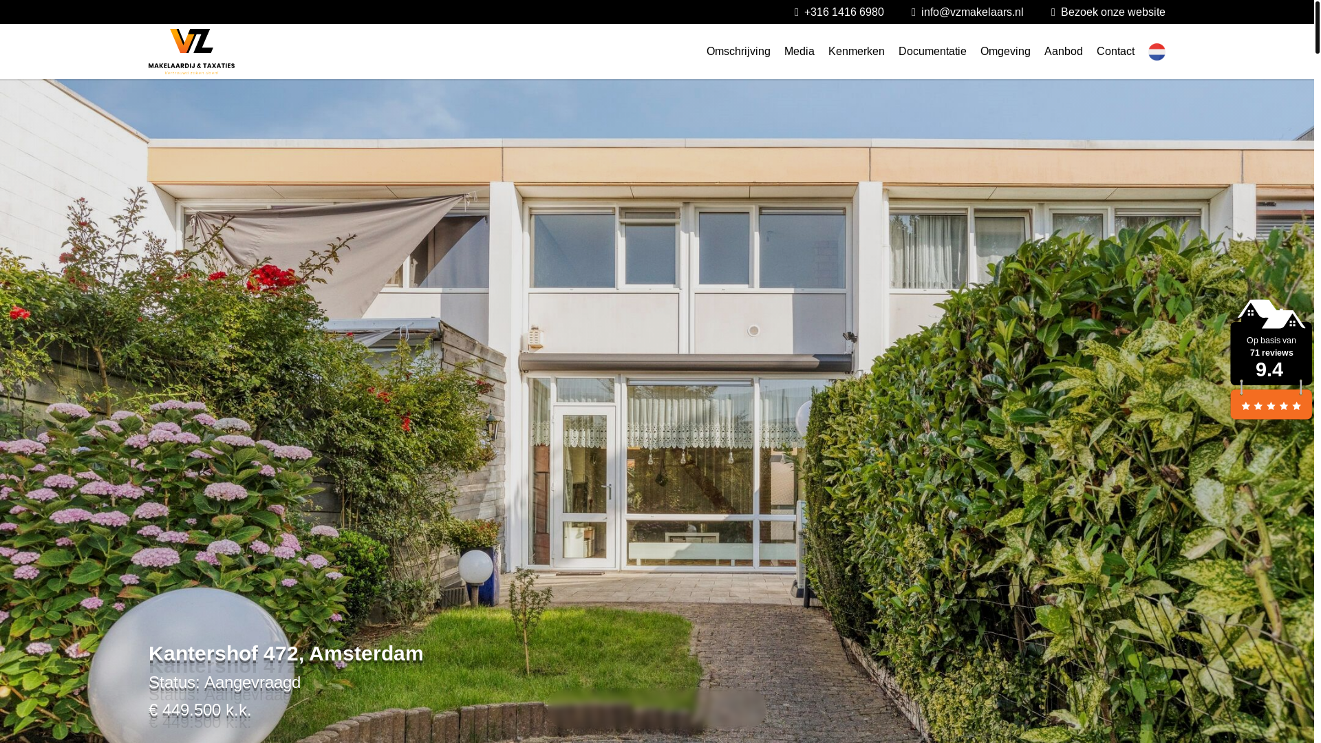 website screenshot of https://kantershof472.nl/