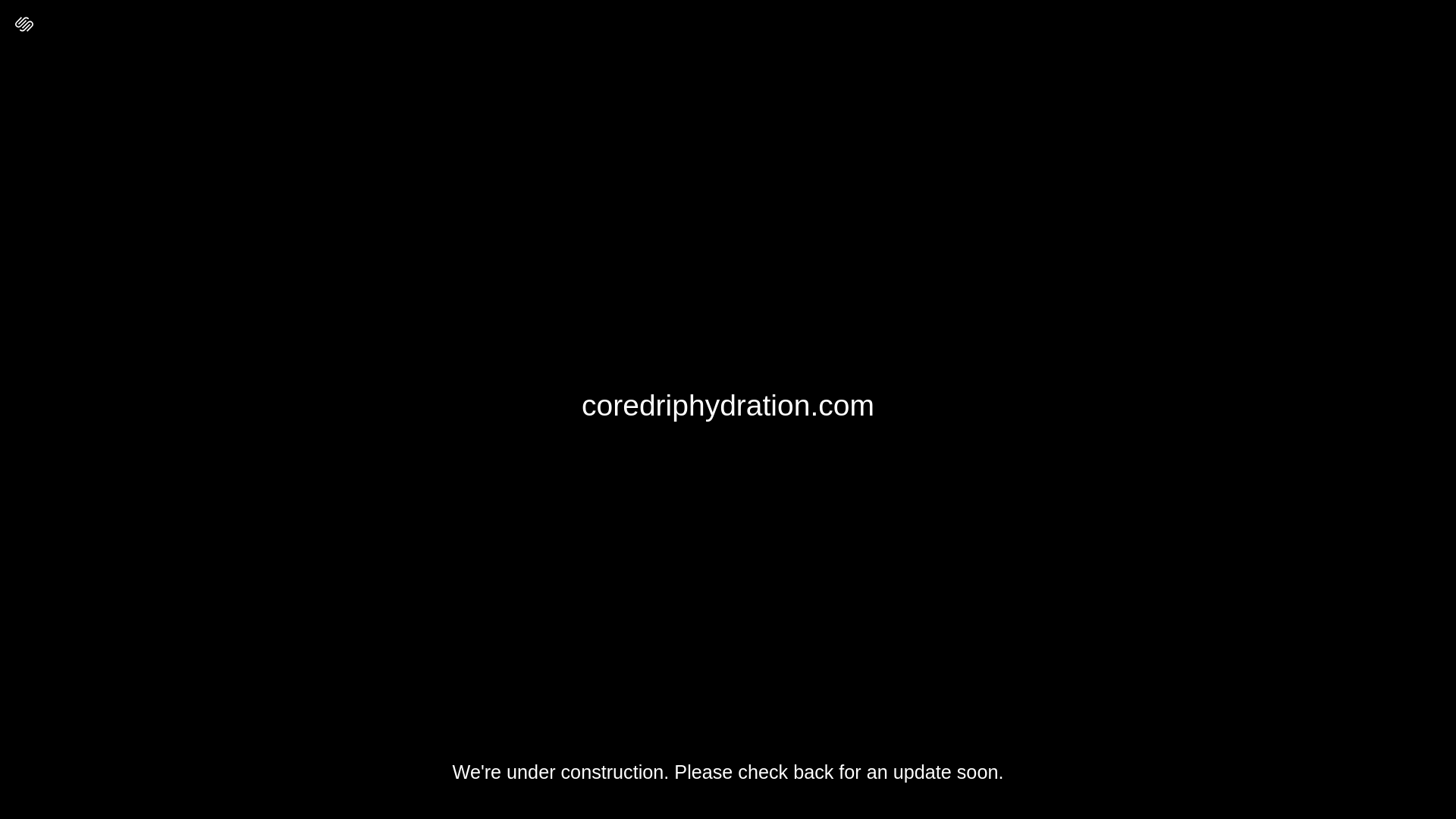 website screenshot of https://coredriphydration.com/