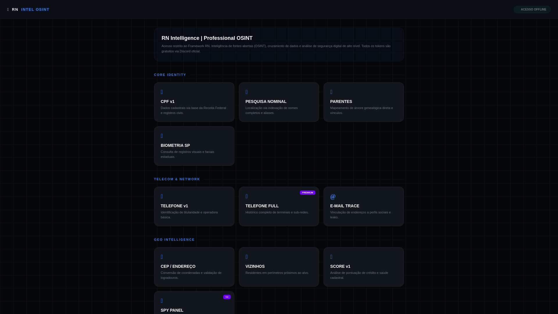 website screenshot of https://centralrn.shop