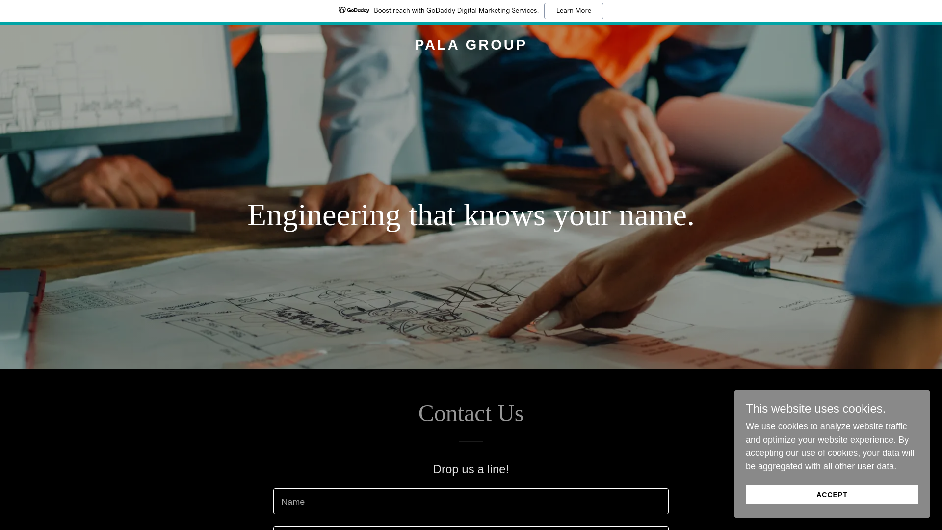 website screenshot of https://palagroup.com.au/