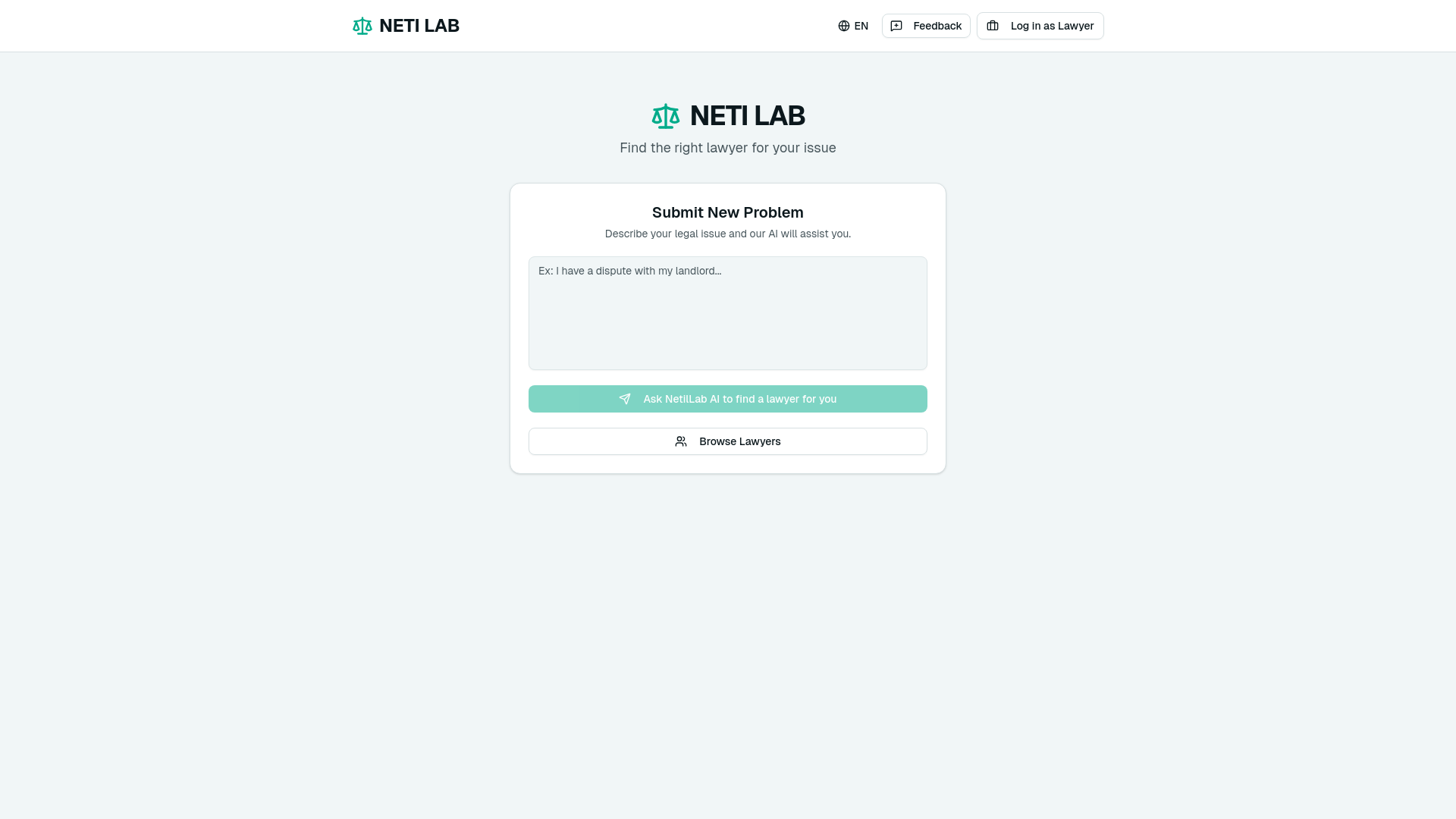 website screenshot of https://netilablawyer.com