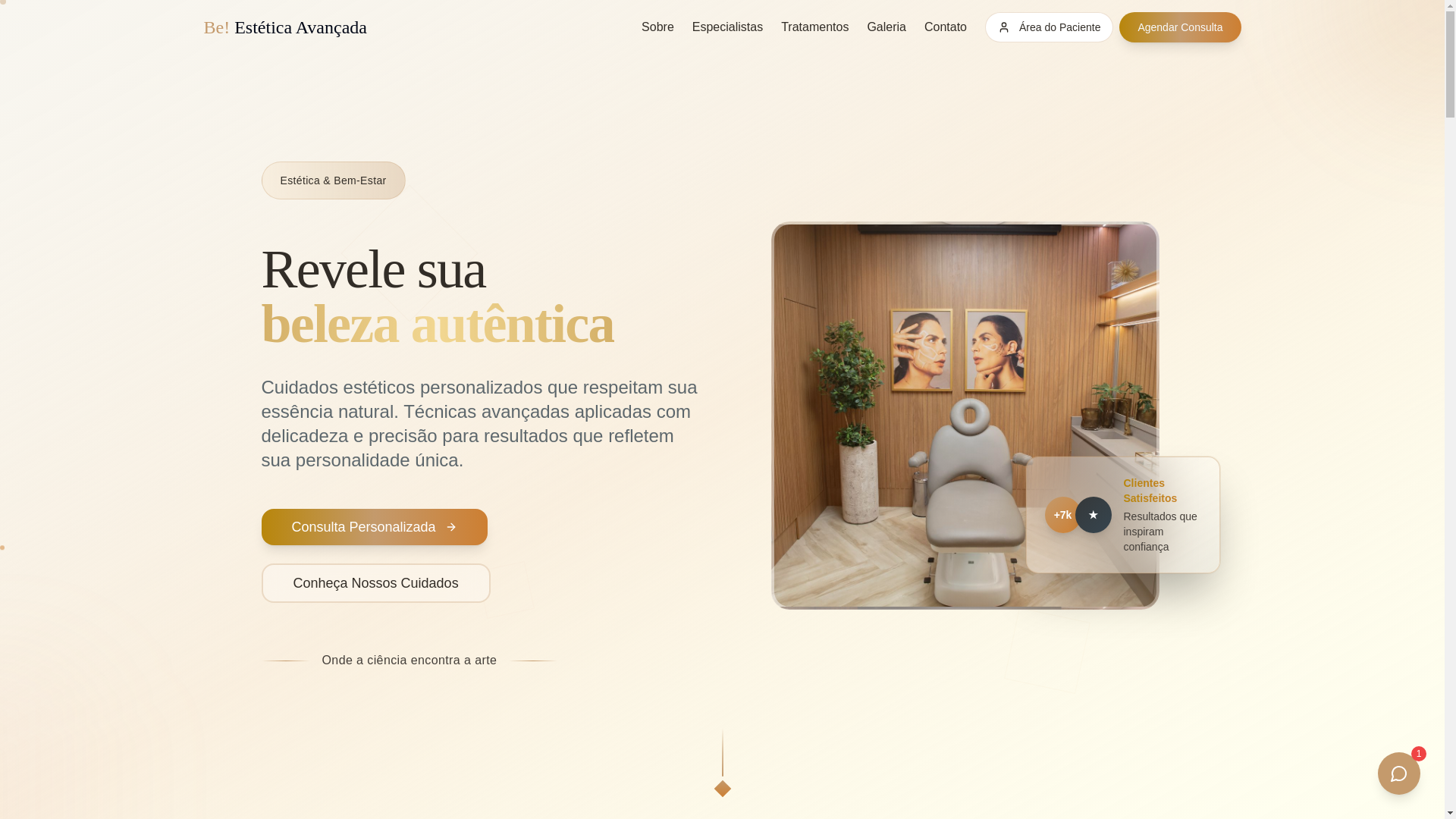 website screenshot of https://beestetica.site/