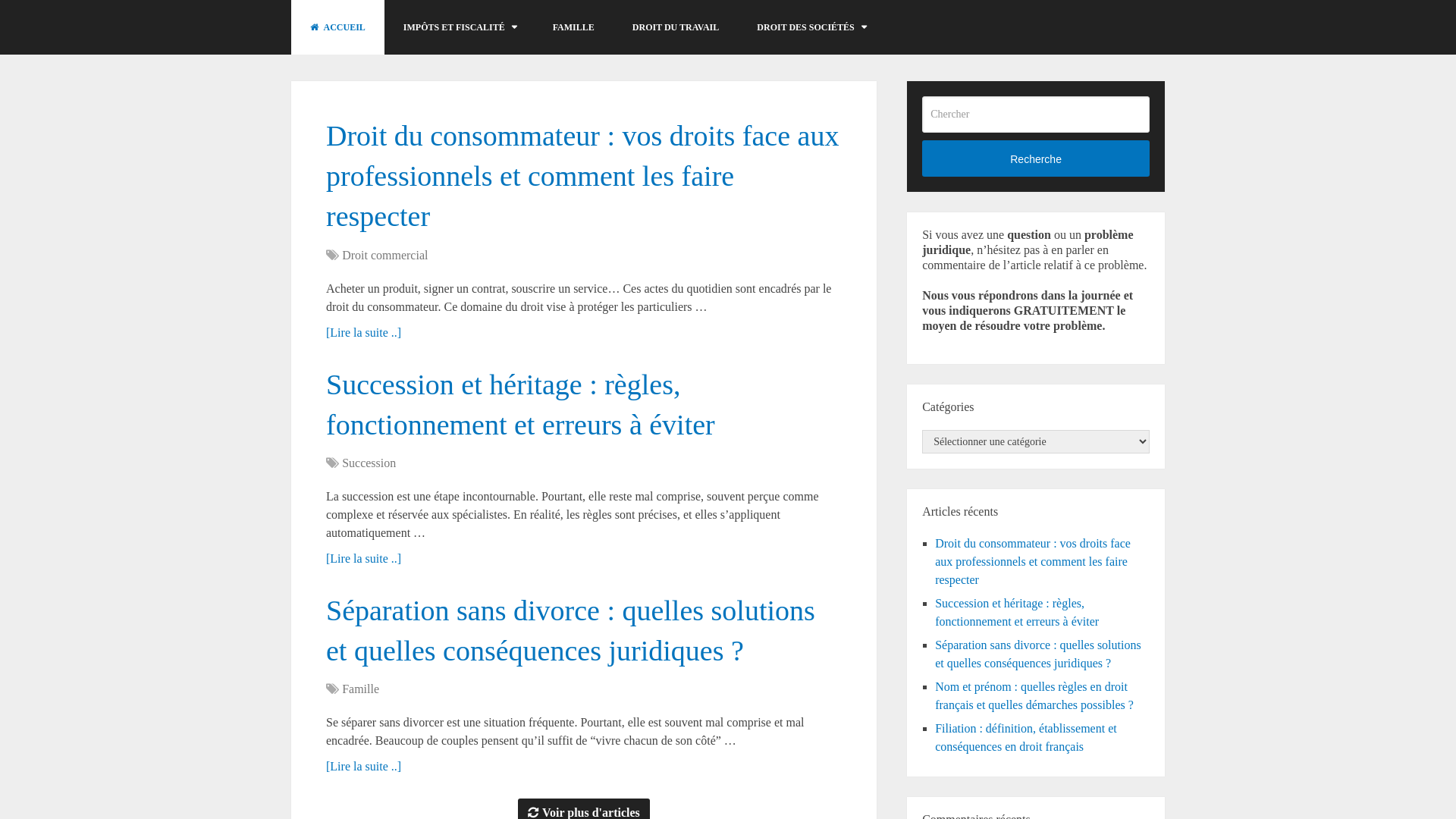website screenshot of https://droit-pour-les-nuls.com/