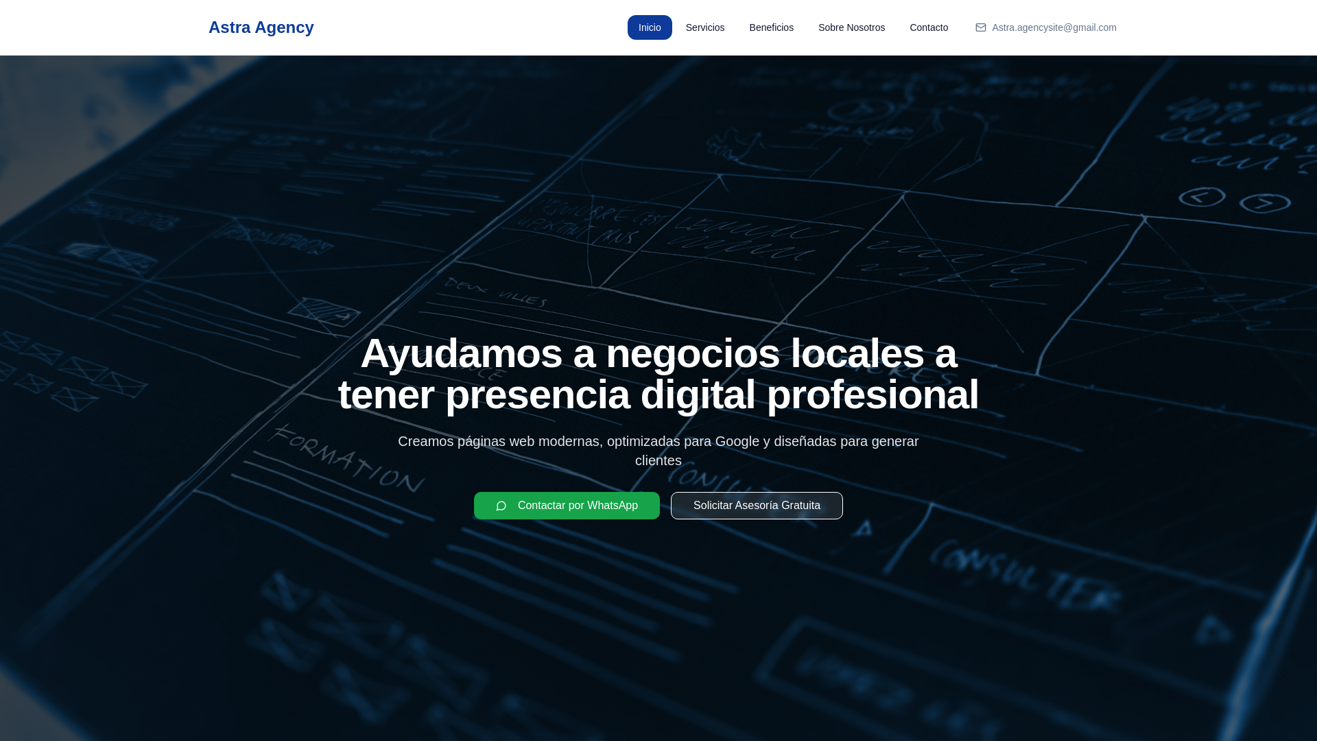 website screenshot of https://astraagency.net/