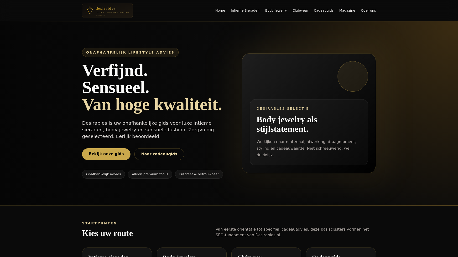 website screenshot of https://desirables.pages.dev/