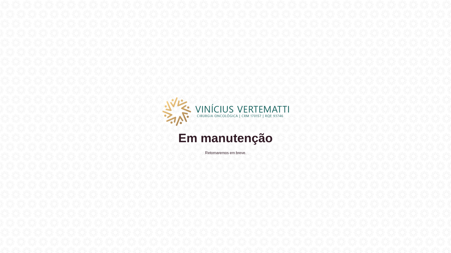 website screenshot of https://drviniciusvertematti.com.br/
