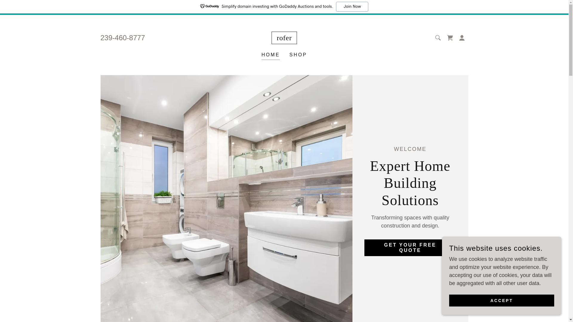 website screenshot of https://roferconstructionservices.com/