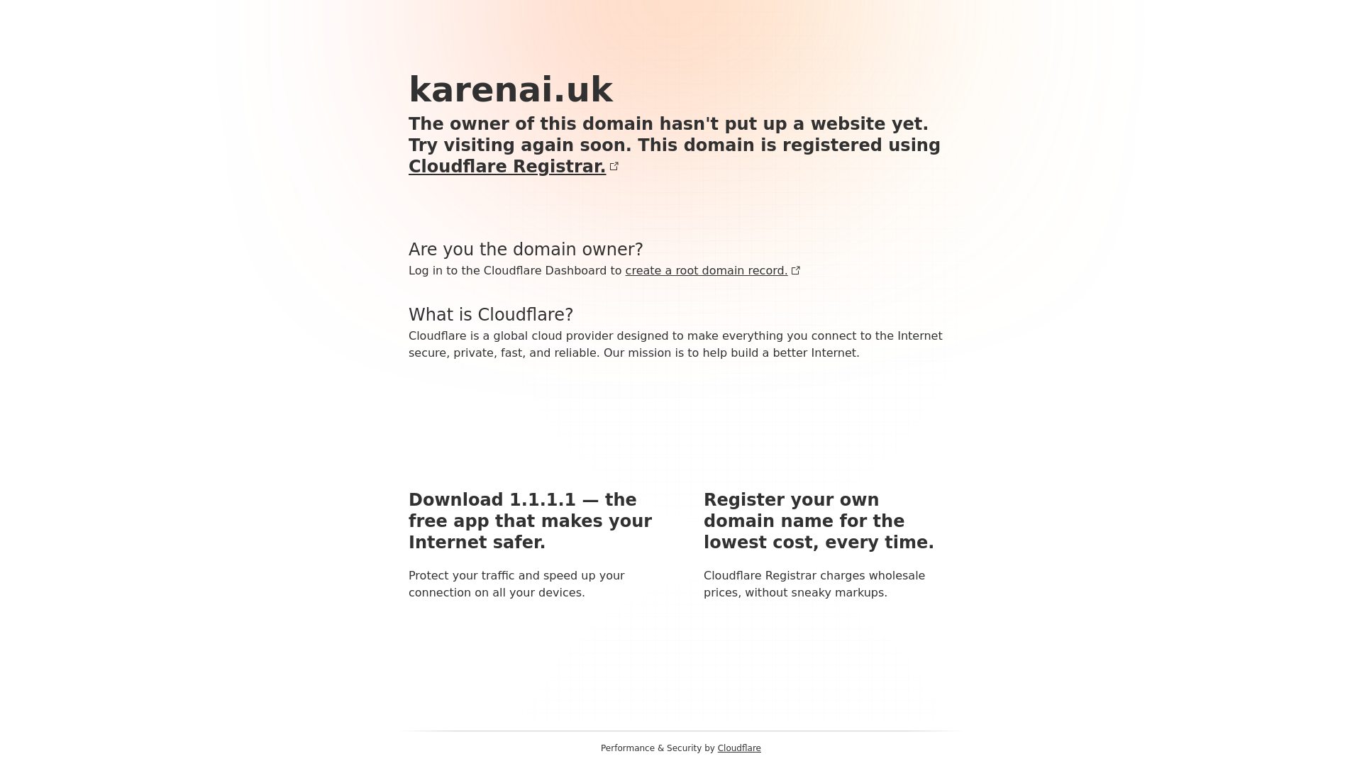 website screenshot of https://karenai.uk/