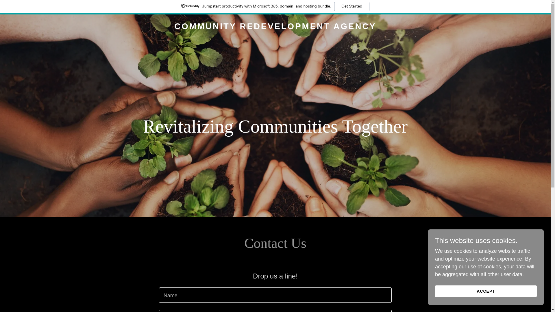 website screenshot of https://communityredevelopmentagency.org/
