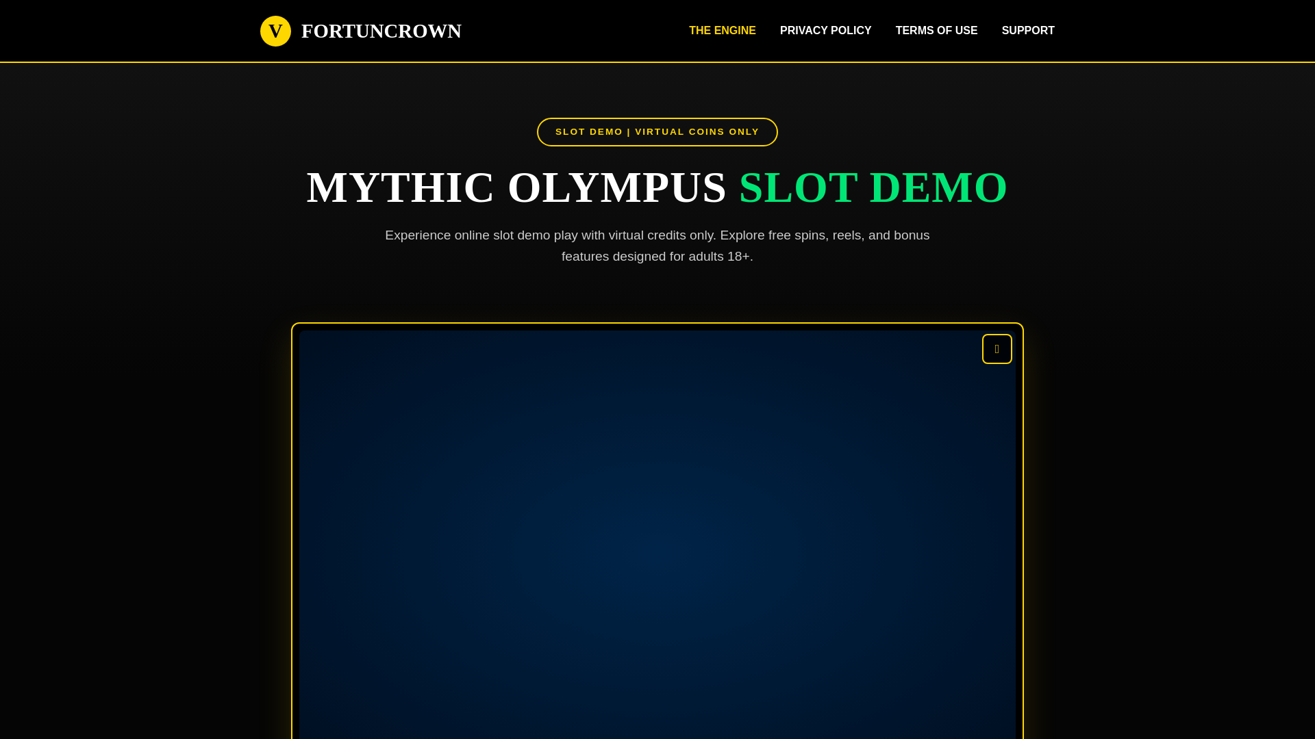 website screenshot of https://fortuncrown.com/