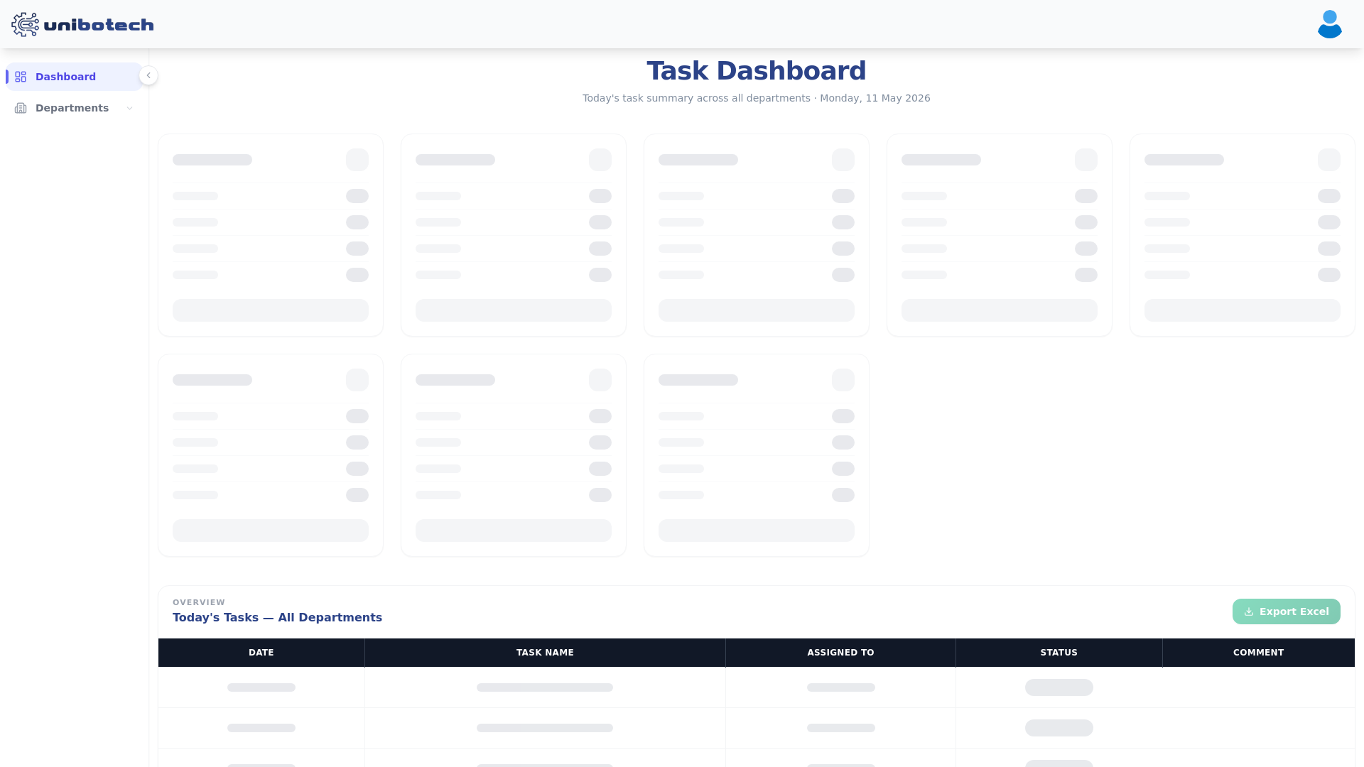 website screenshot of https://unibotechreports.com