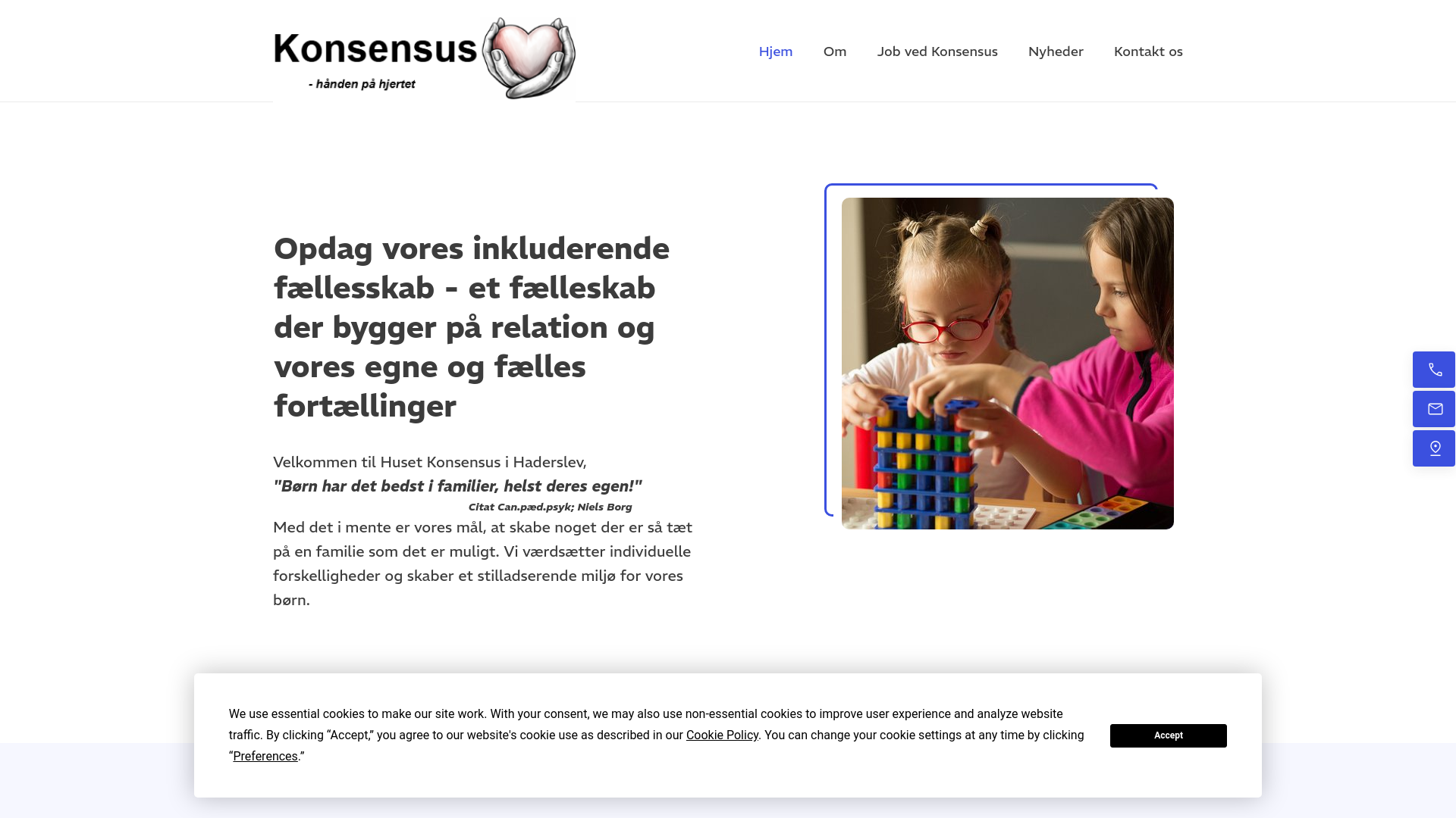 website screenshot of https://husetkonsensus.dk/