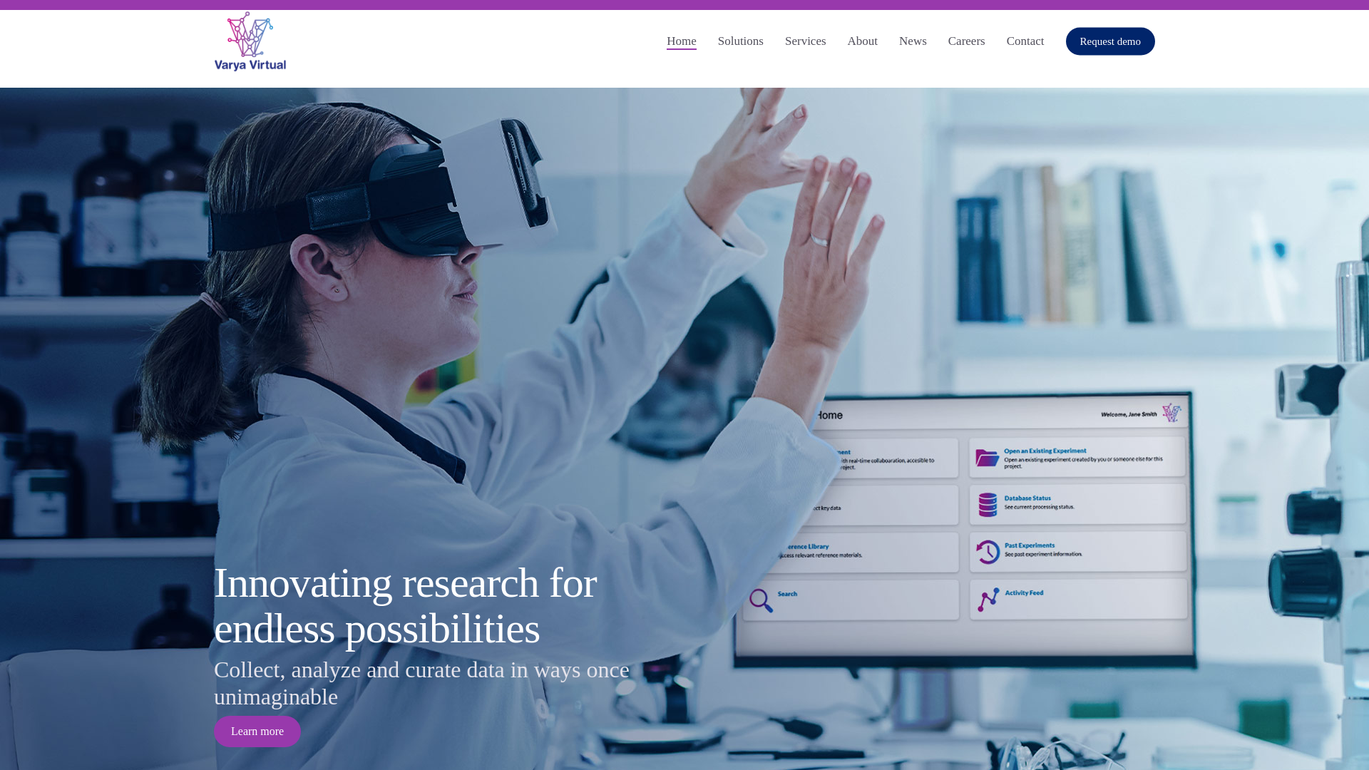 website screenshot of https://varyavirtual.co/