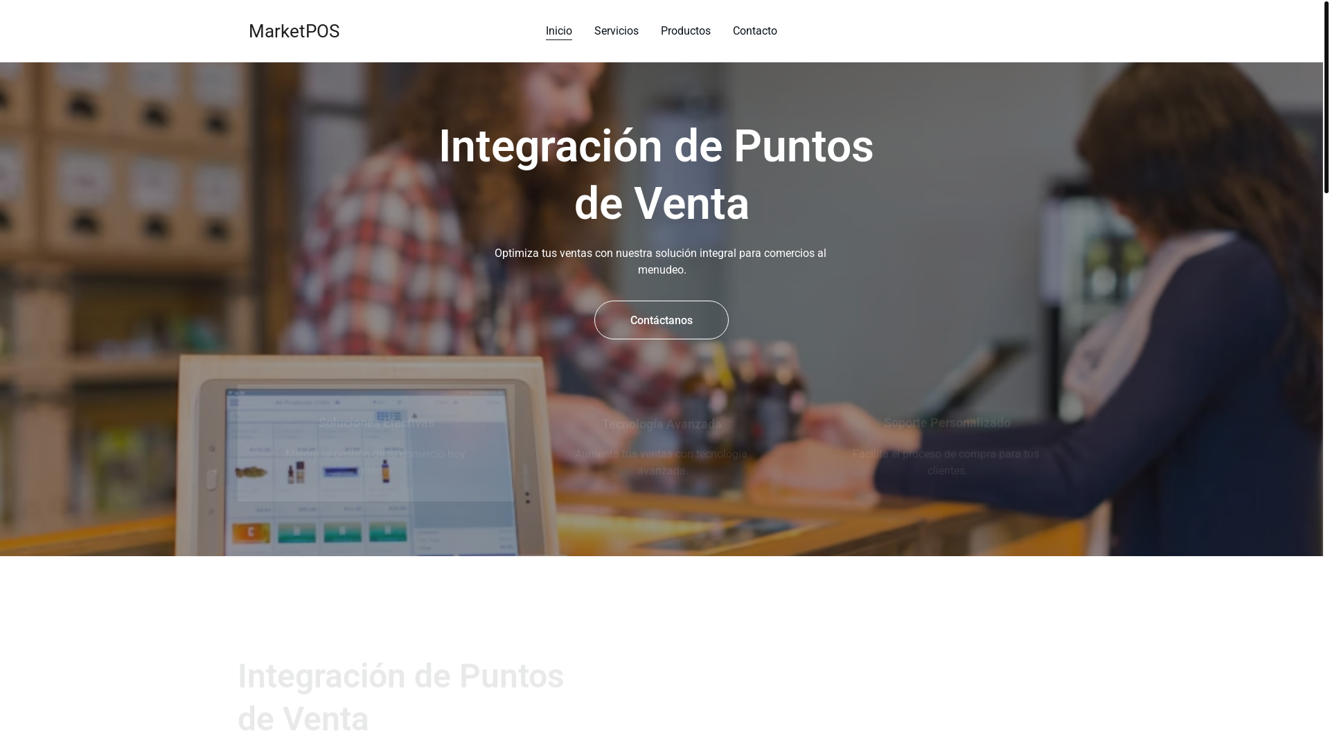 website screenshot of https://puntodventa.store/