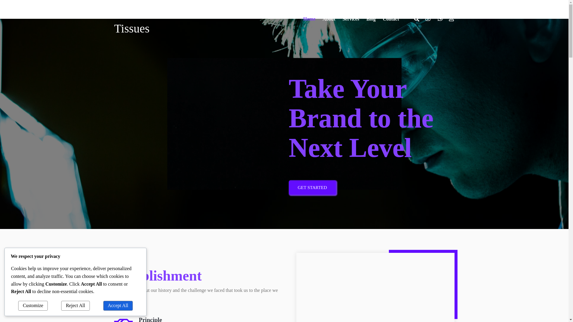 website screenshot of https://featherlite-tissues.co.za/