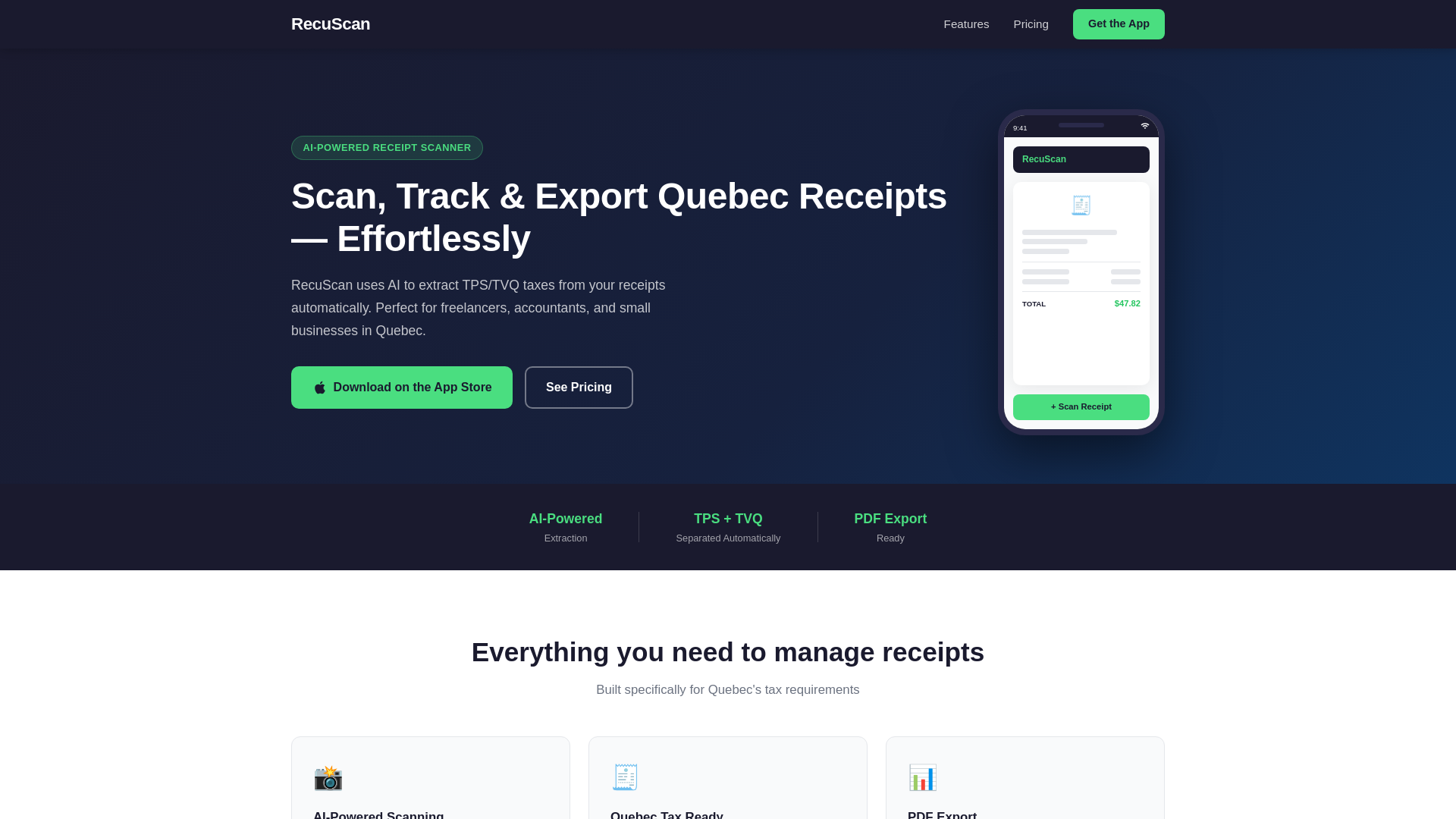 website screenshot of https://recu-scan-web.pages.dev/