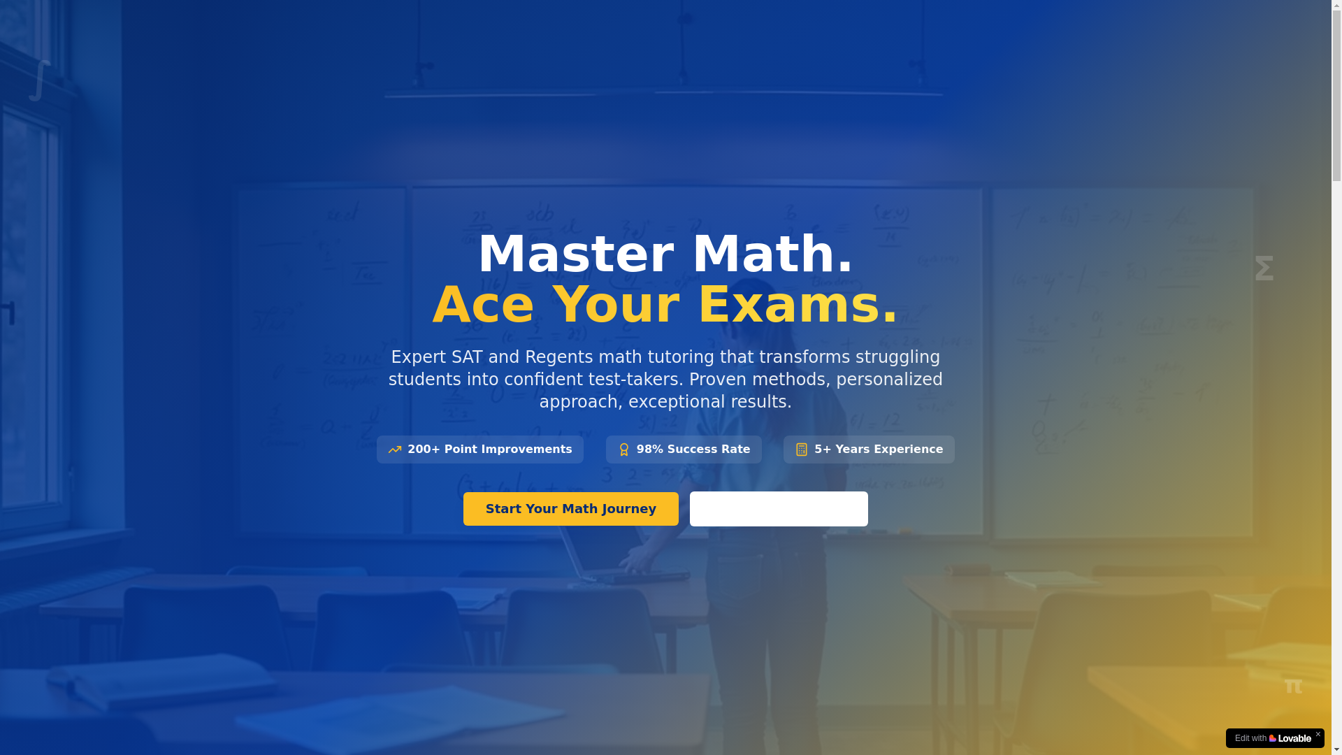 website screenshot of https://makemathfun.academy/