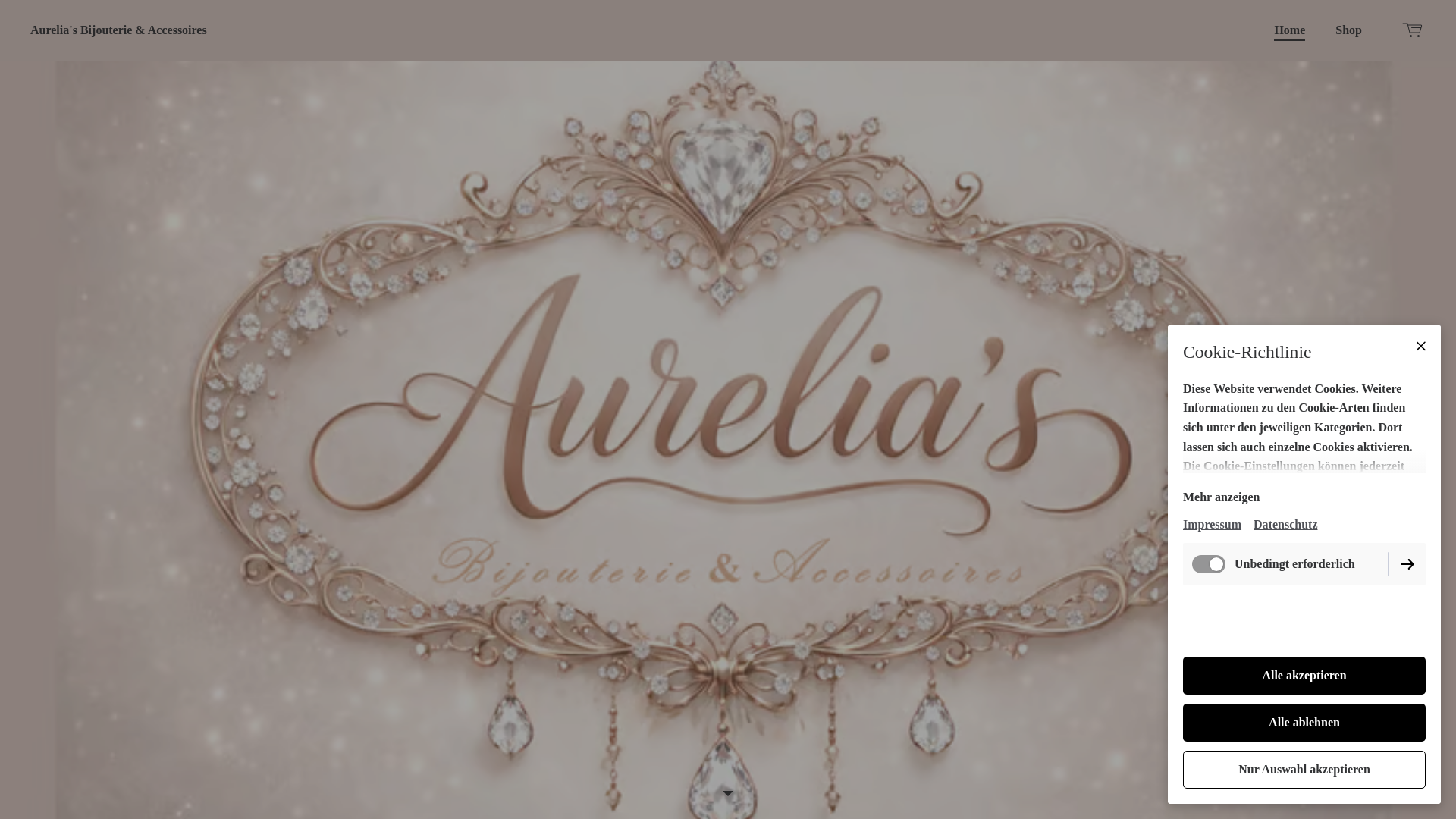 website screenshot of https://aureliasbijouterieandaccessoires.com