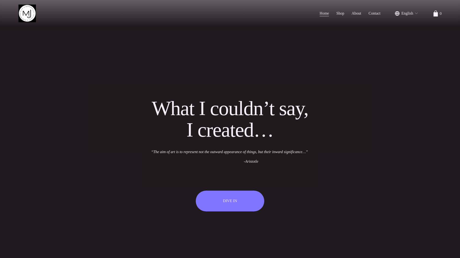 website screenshot of https://mjparte.com/