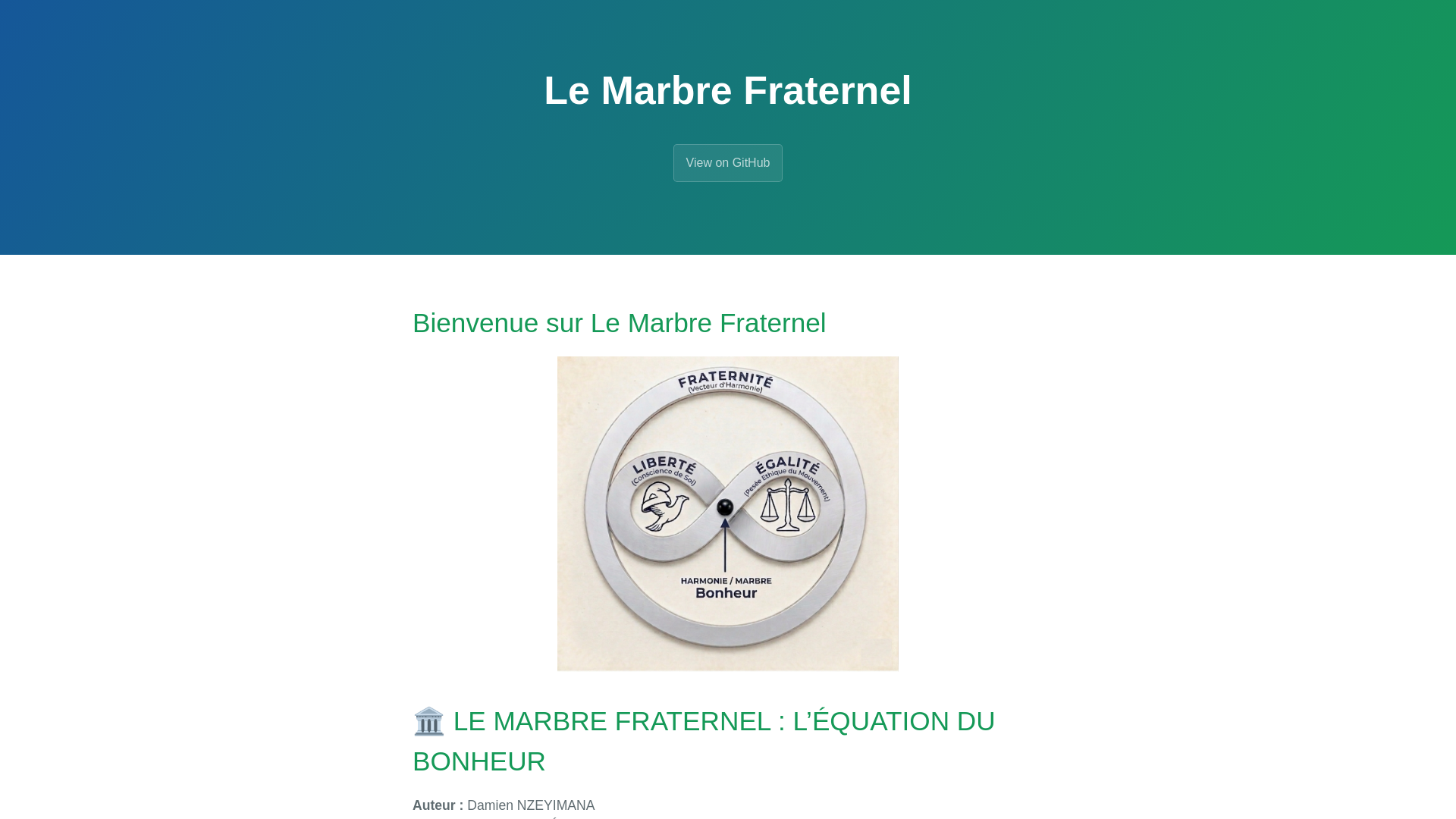 website screenshot of https://marbrefraternel.net/