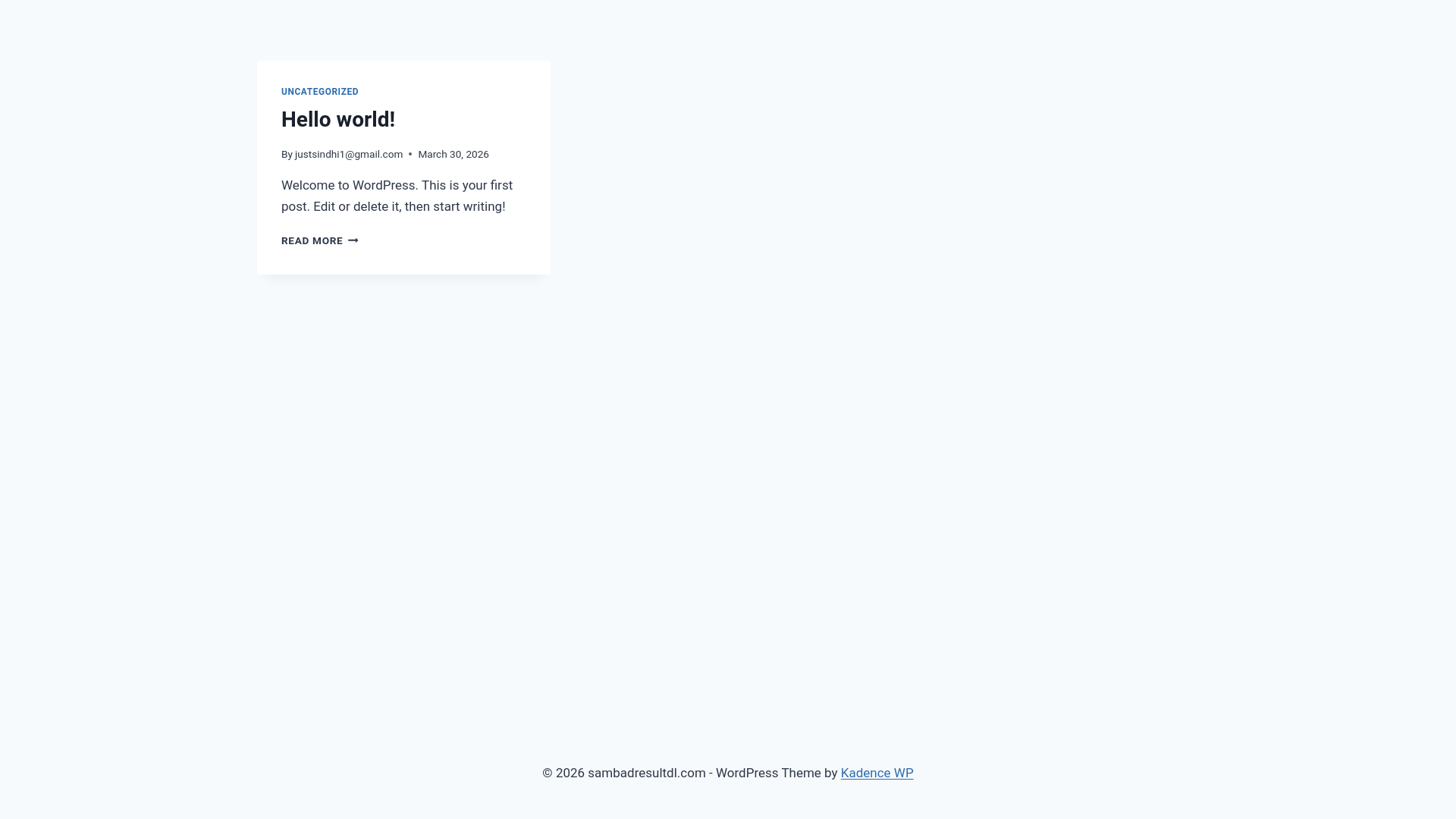 website screenshot of https://sambadresultdl.com