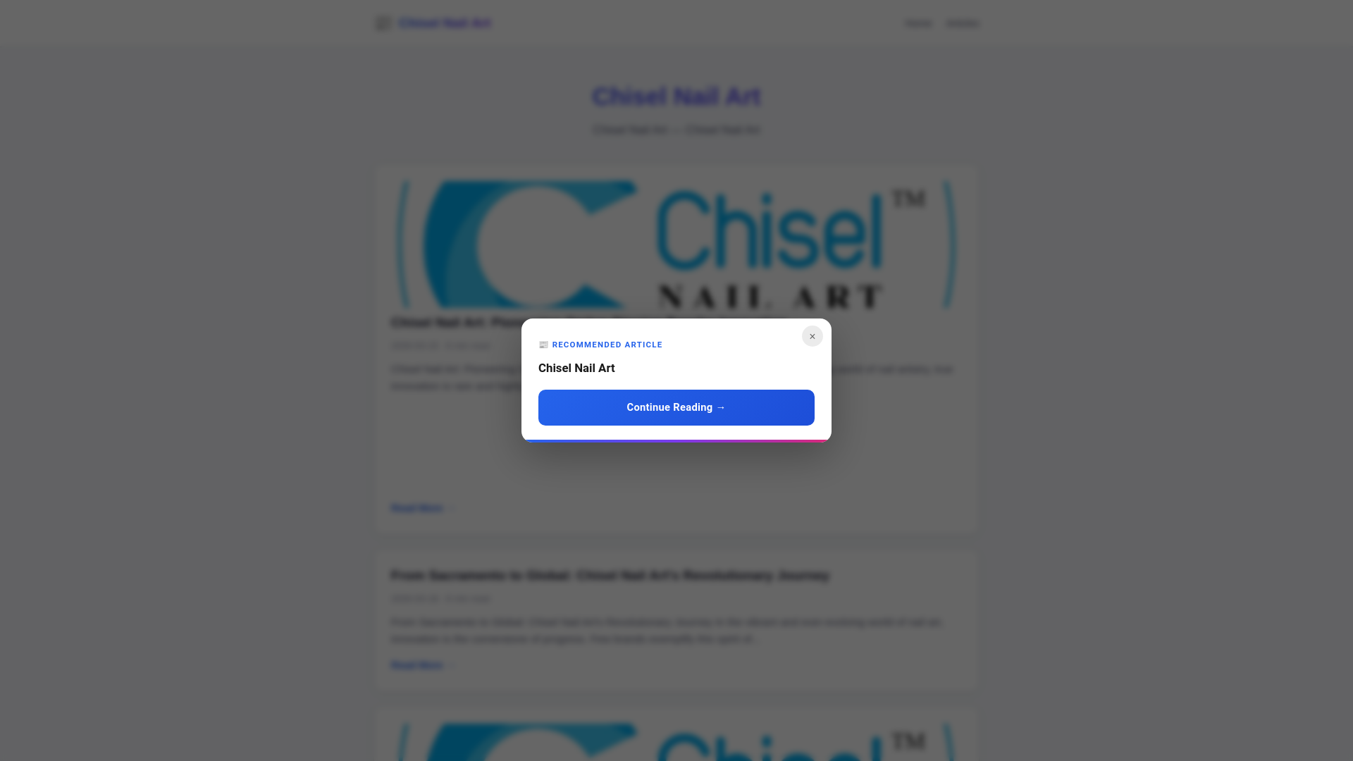 website screenshot of https://chisel-nail-art.pages.dev/