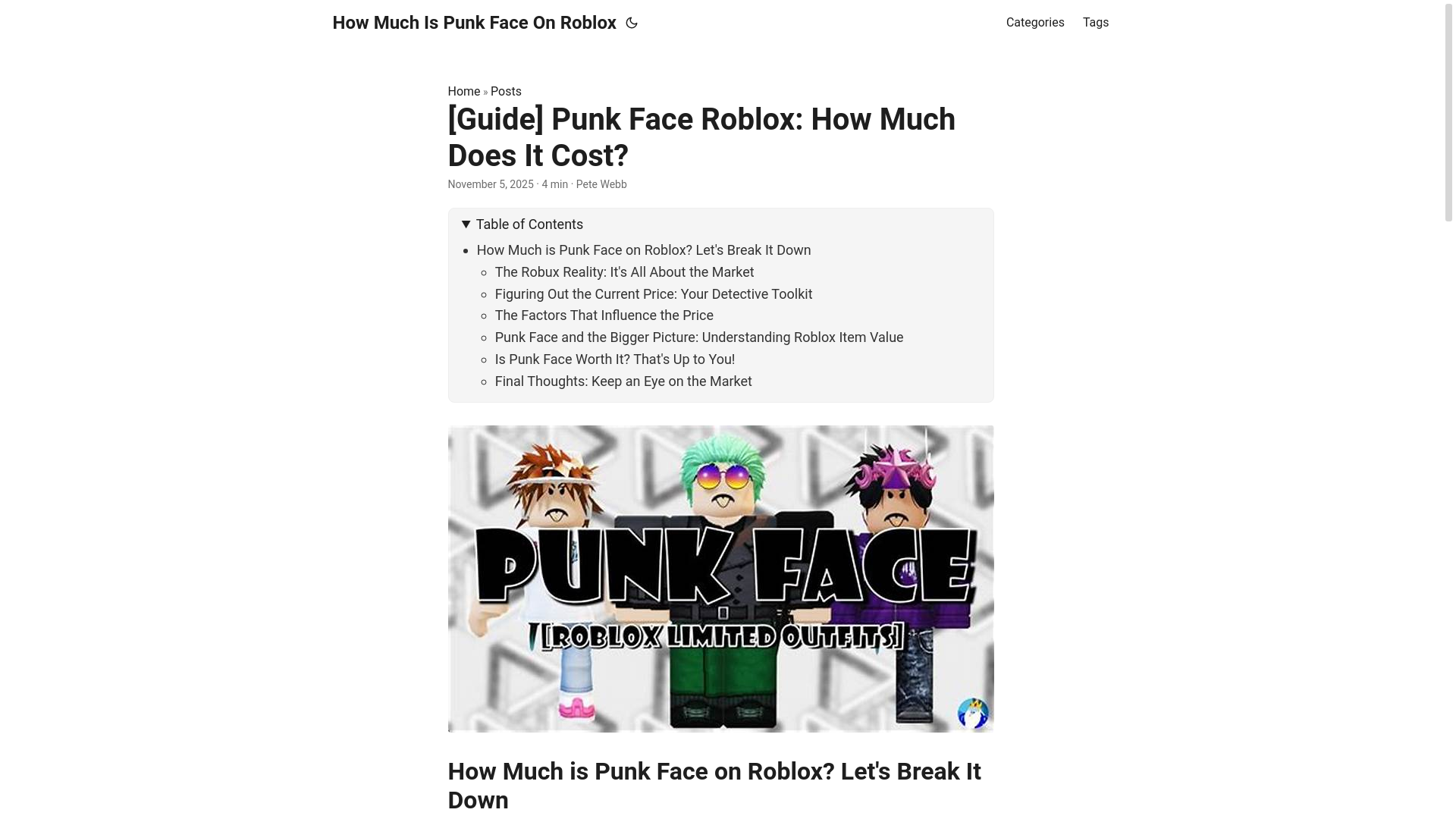 website screenshot of https://how-much-is-punk-face-on-roblox.pages.dev/