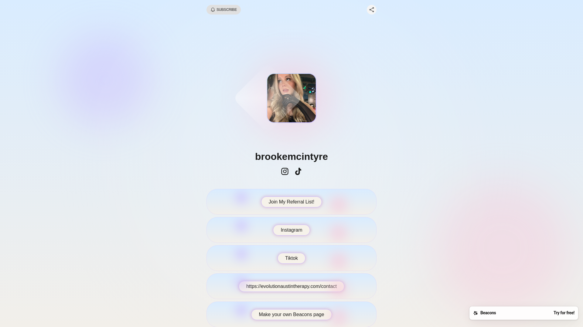website screenshot of https://brookemcintyre.store/