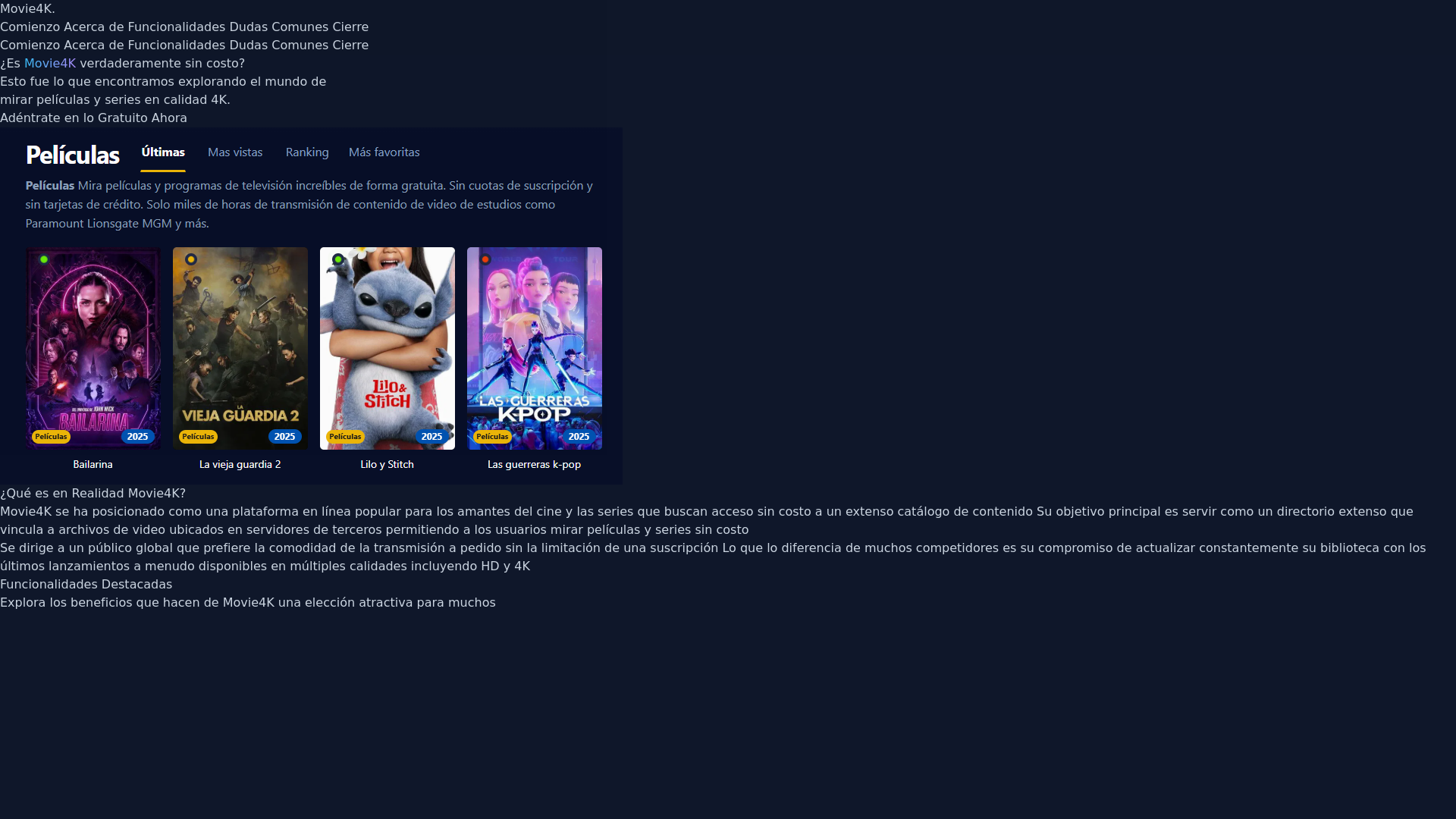website screenshot of https://movie4k-claz.pages.dev/