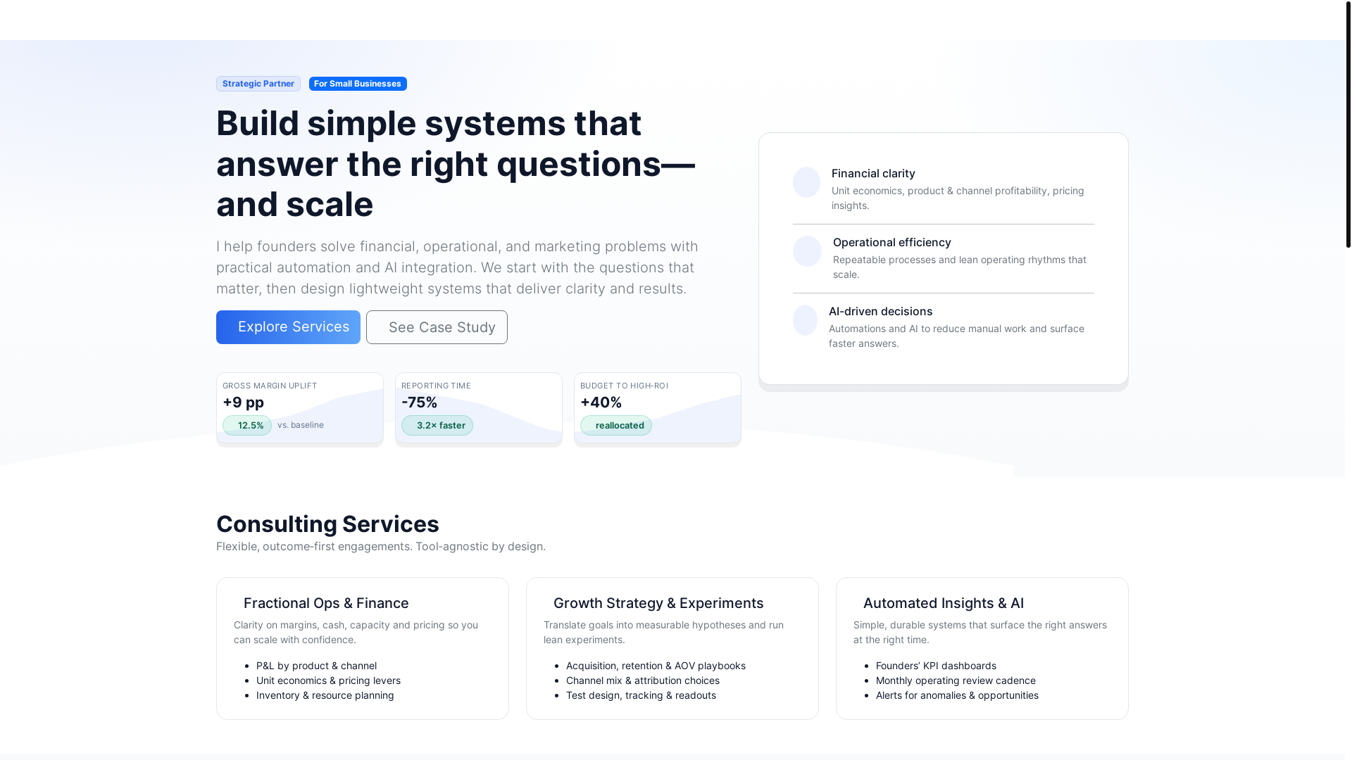 website screenshot of https://built-2-scale.com/