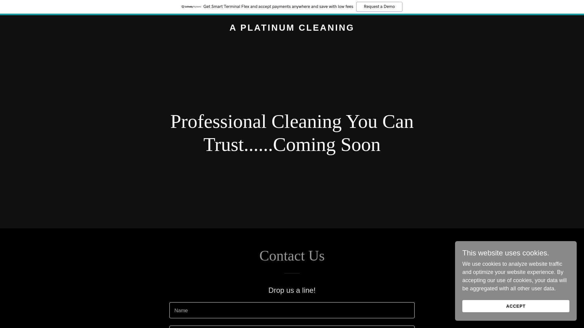 website screenshot of https://aplatinumcleaning.com/