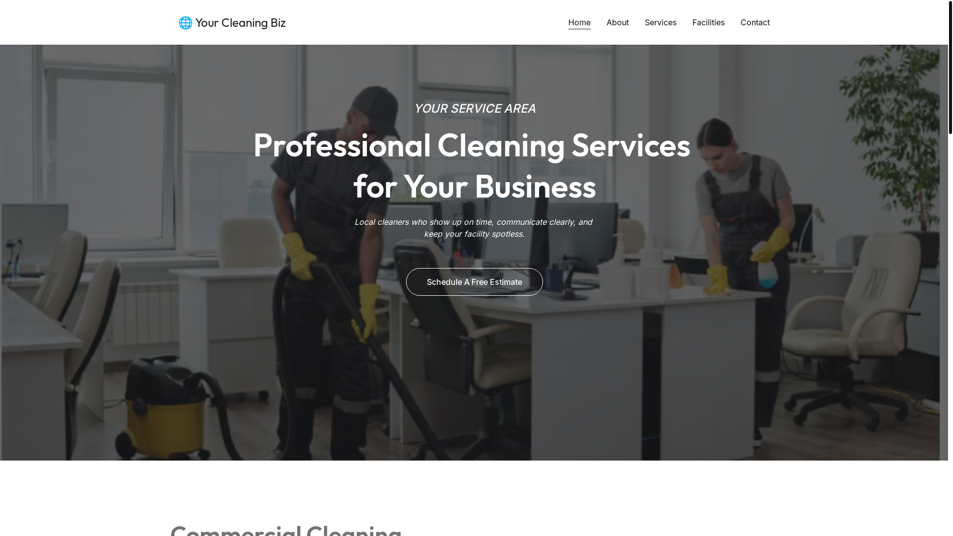 website screenshot of https://pristineguardcleaning.com/