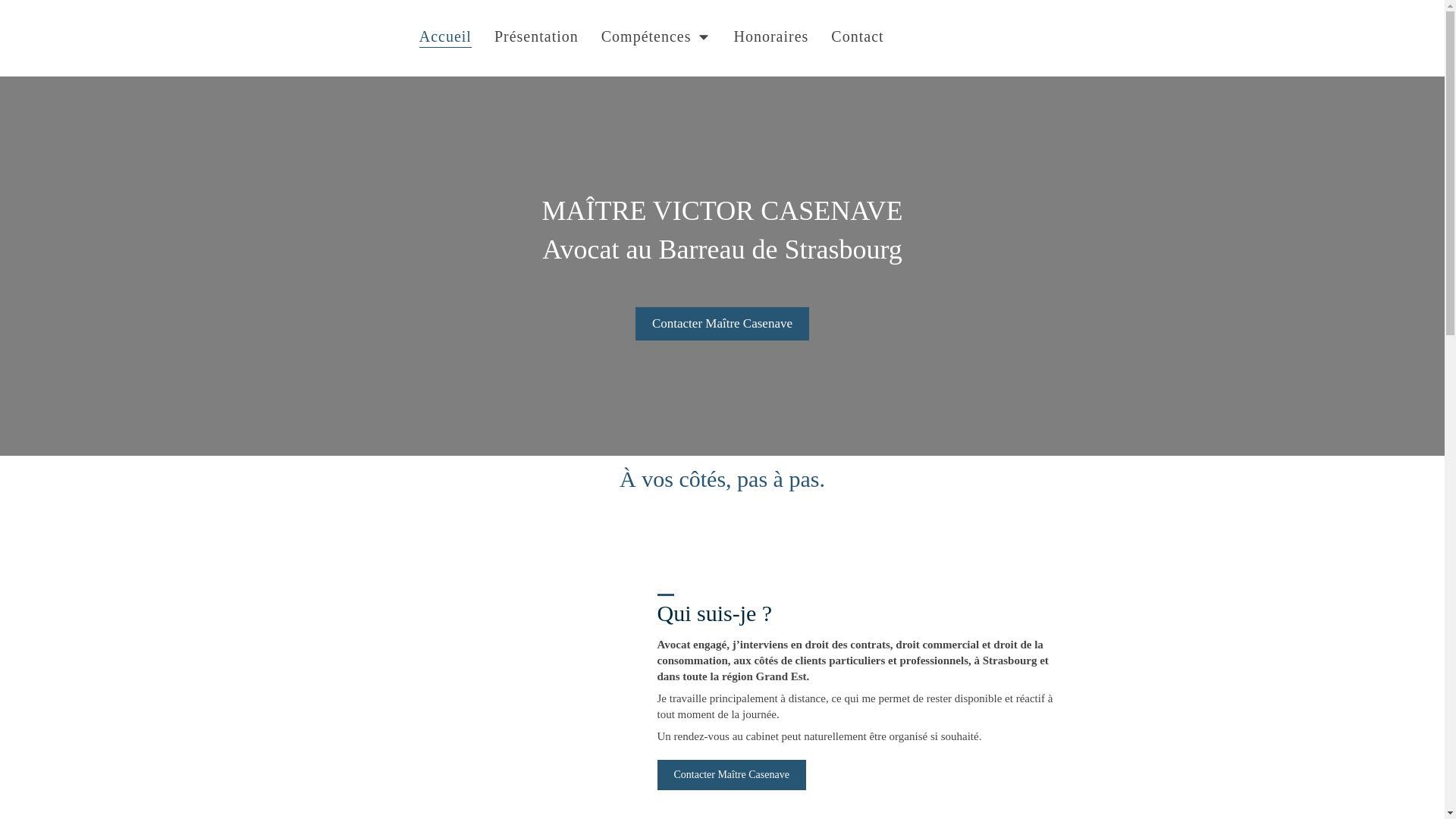 website screenshot of https://casenave-avocat.fr/