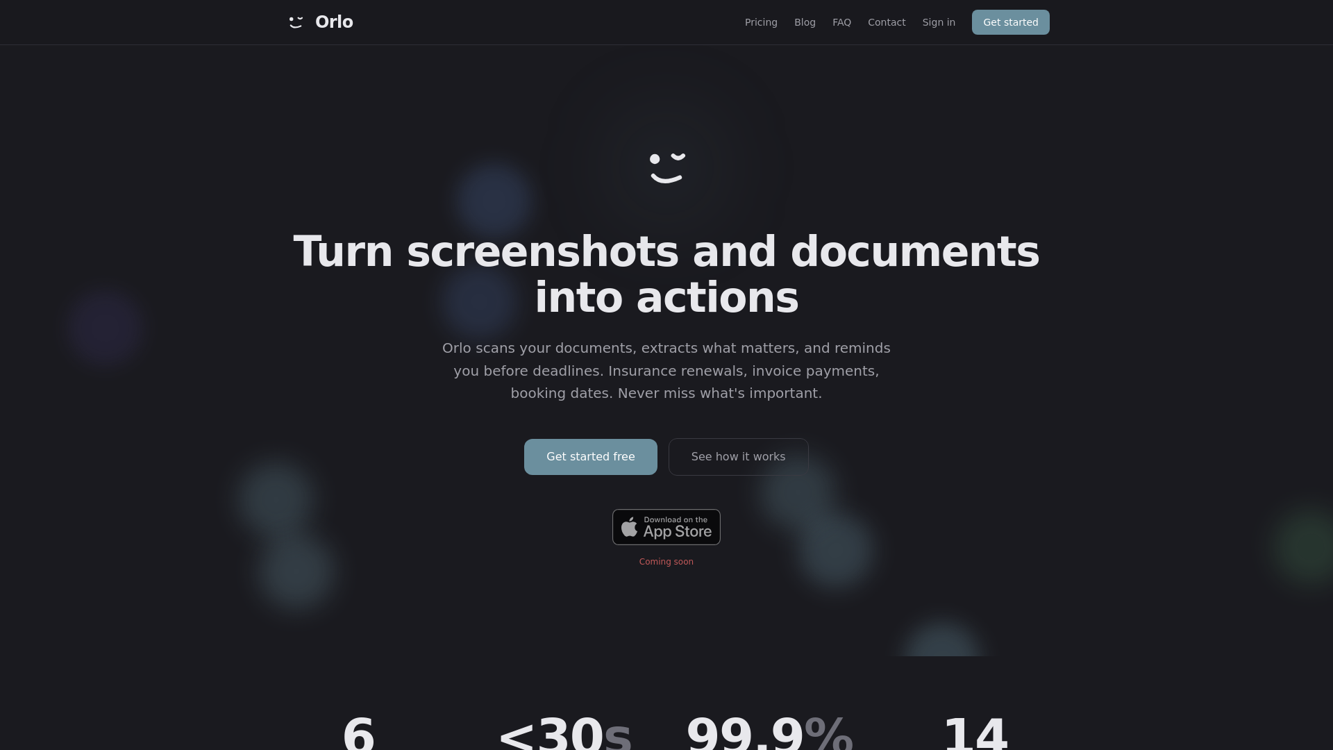 website screenshot of https://getorlo.app